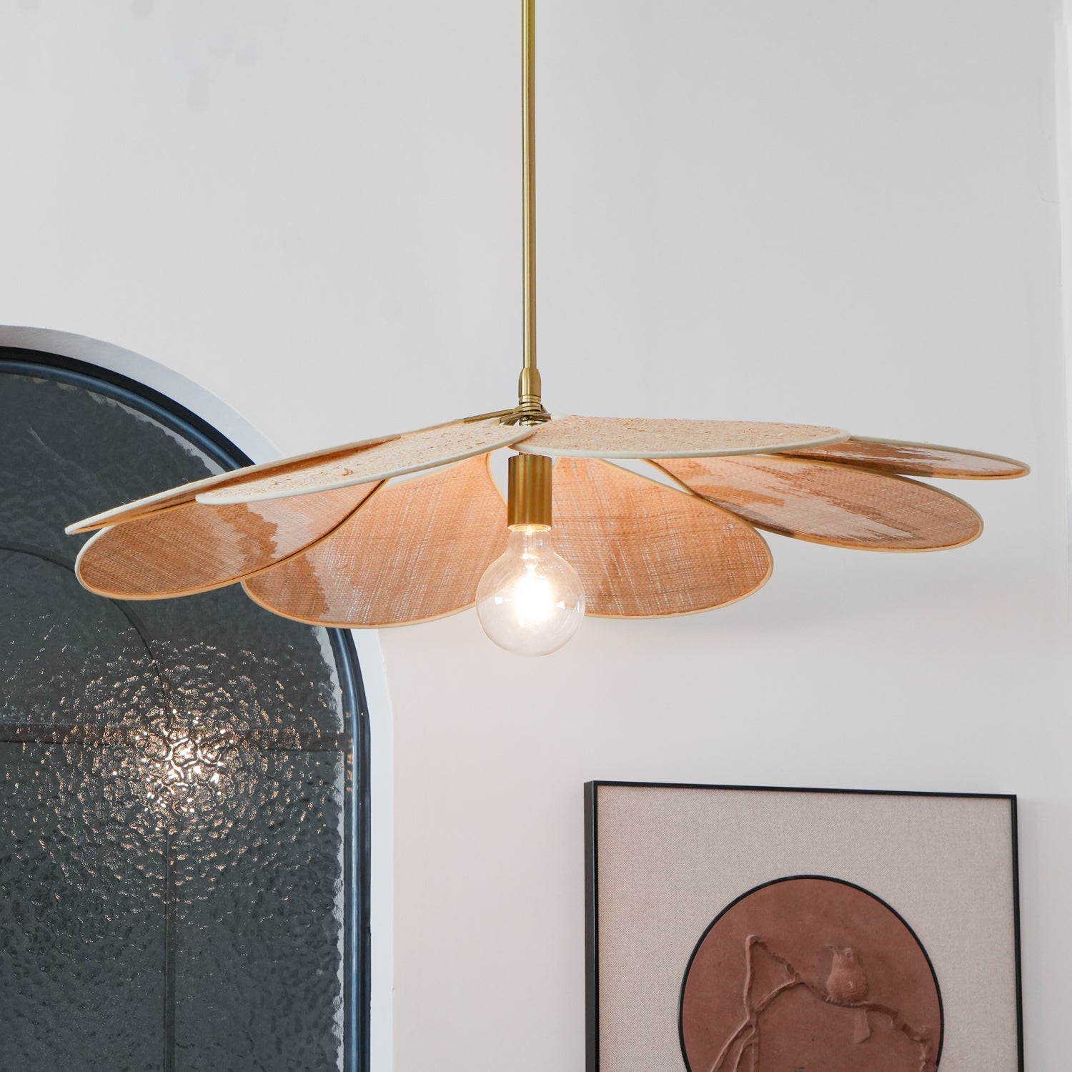 Tory Pendant Lamp Bloom Rattan - Letslighting