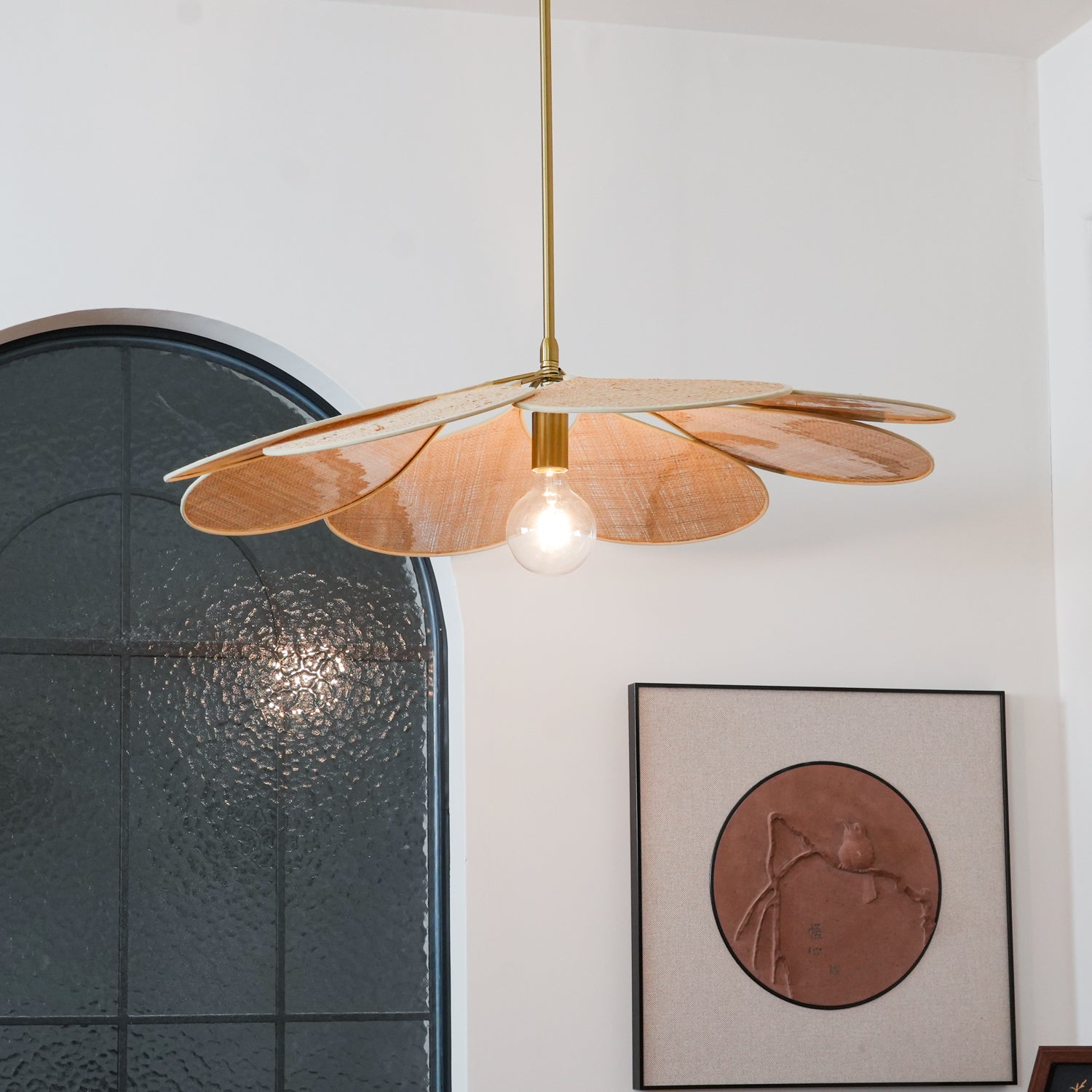Tory Pendant Lamp Bloom Rattan - Letslighting