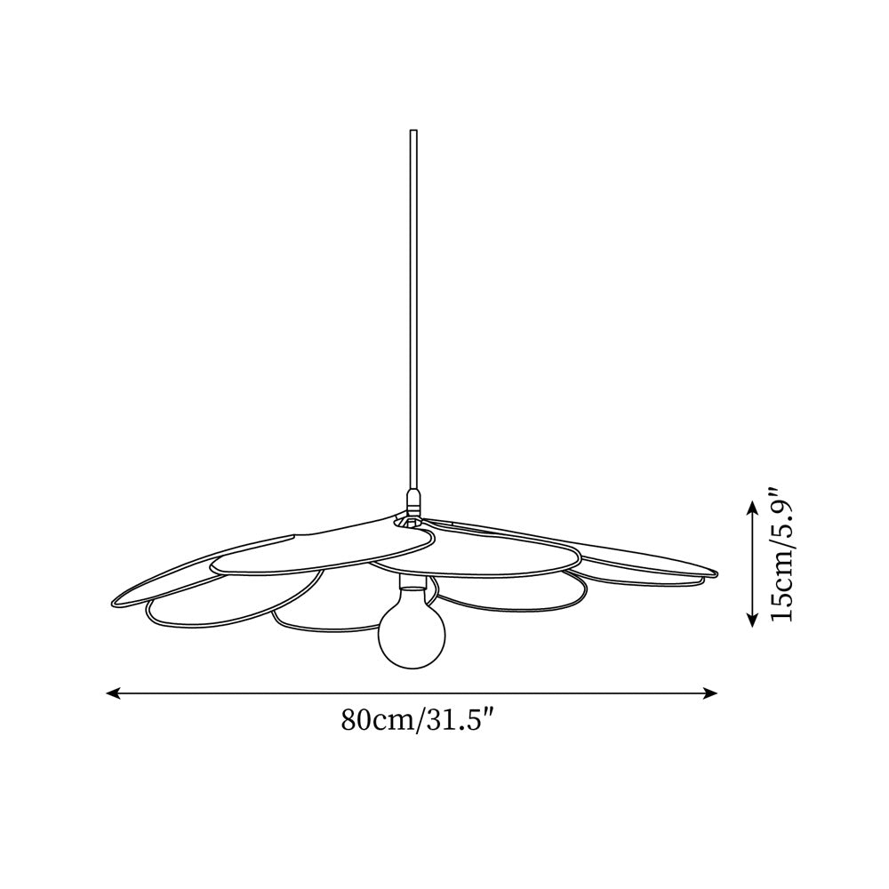 Tory Pendant Lamp Bloom Rattan - Letslighting