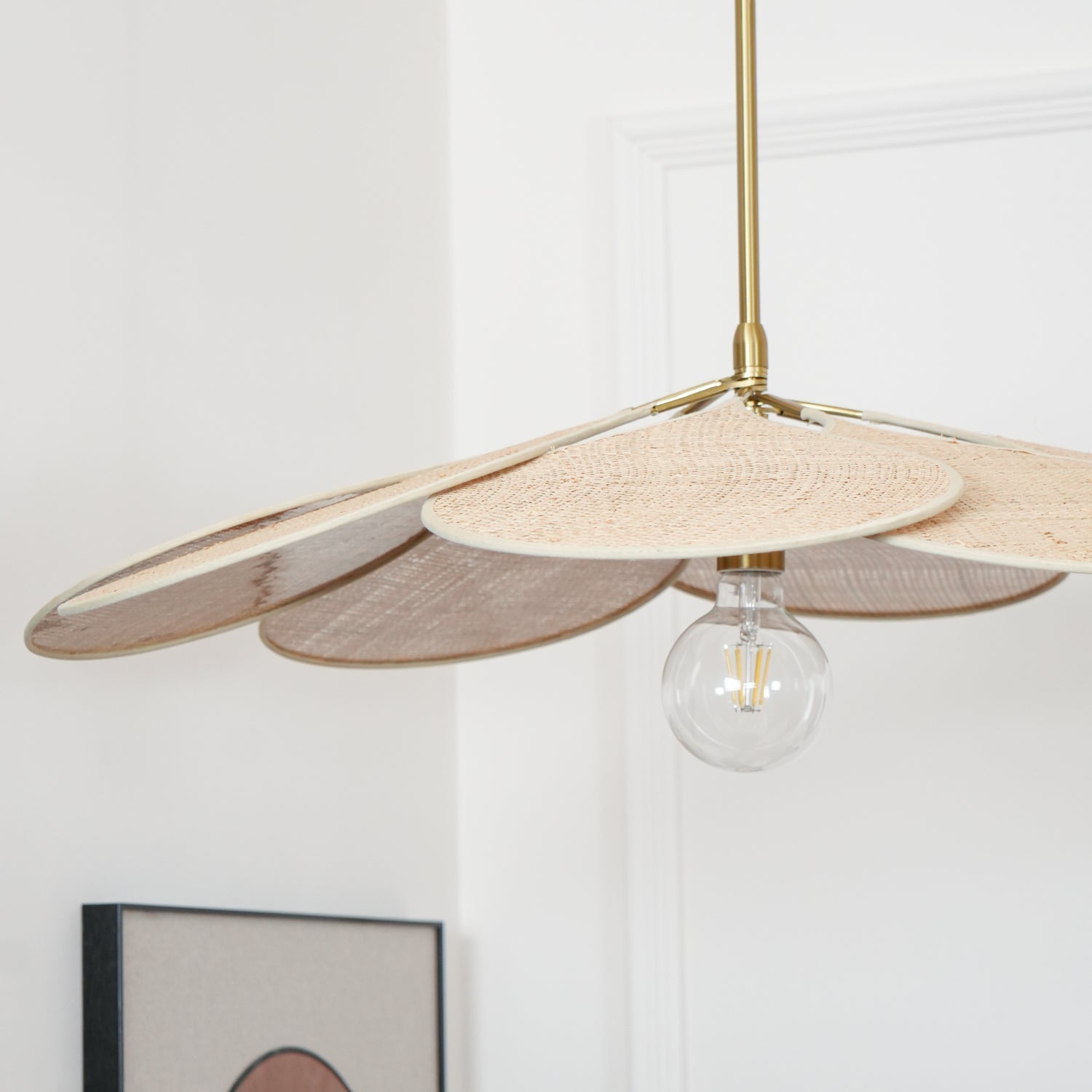 Tory Pendant Lamp Bloom Rattan - Letslighting