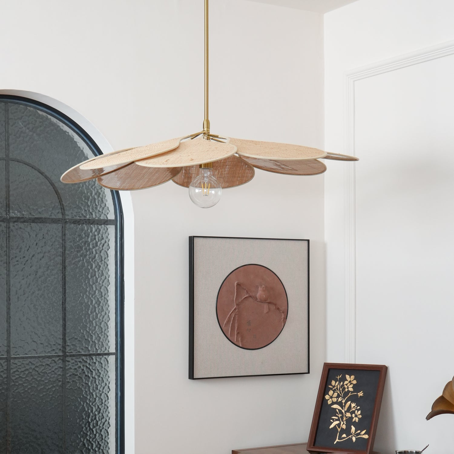 Tory Pendant Lamp Bloom Rattan - Letslighting