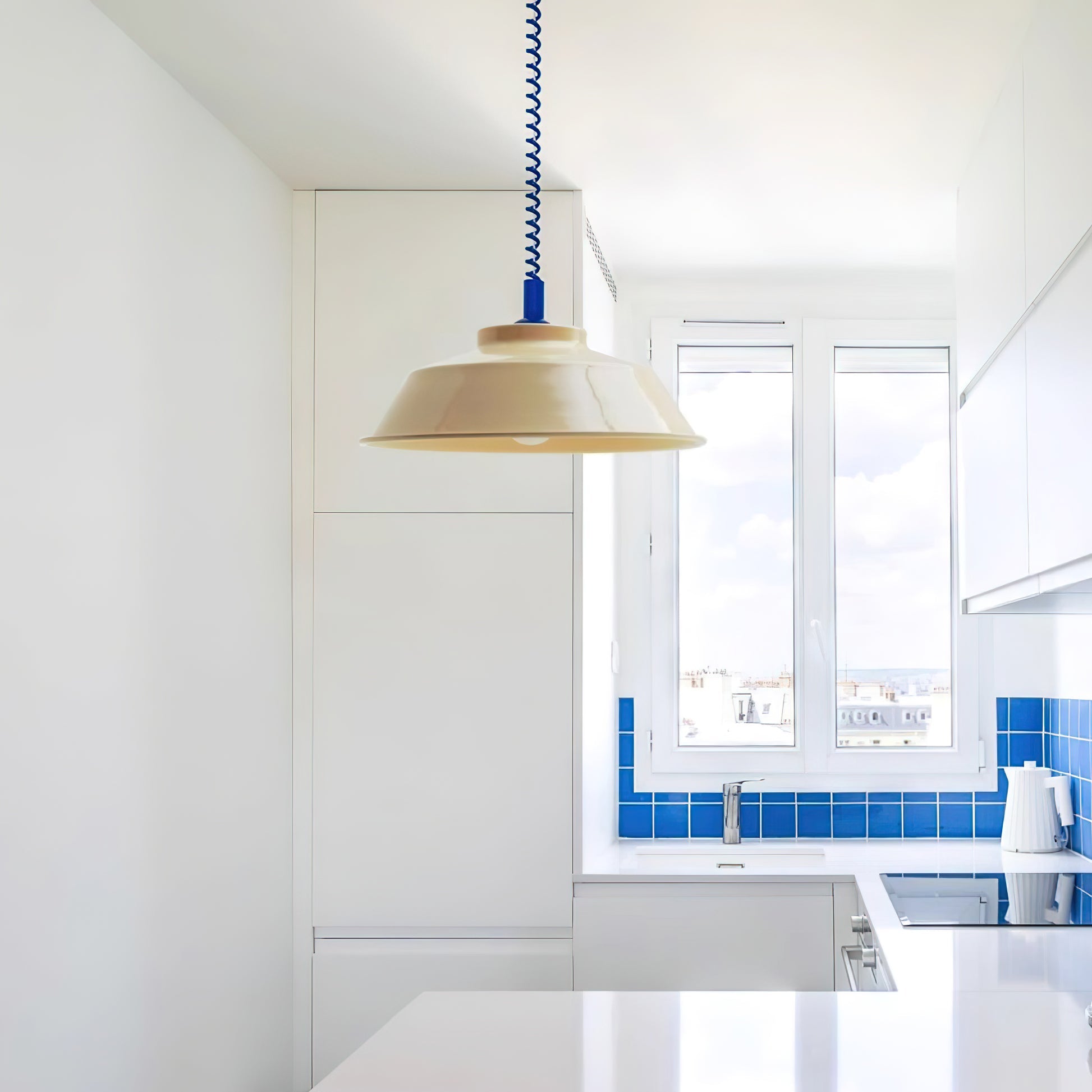 Toscot Pendant Lamp Enamel Shade - Letslighting