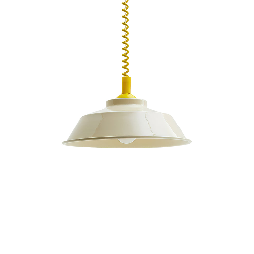 Toscot Pendant Lamp Enamel Shade - Letslighting