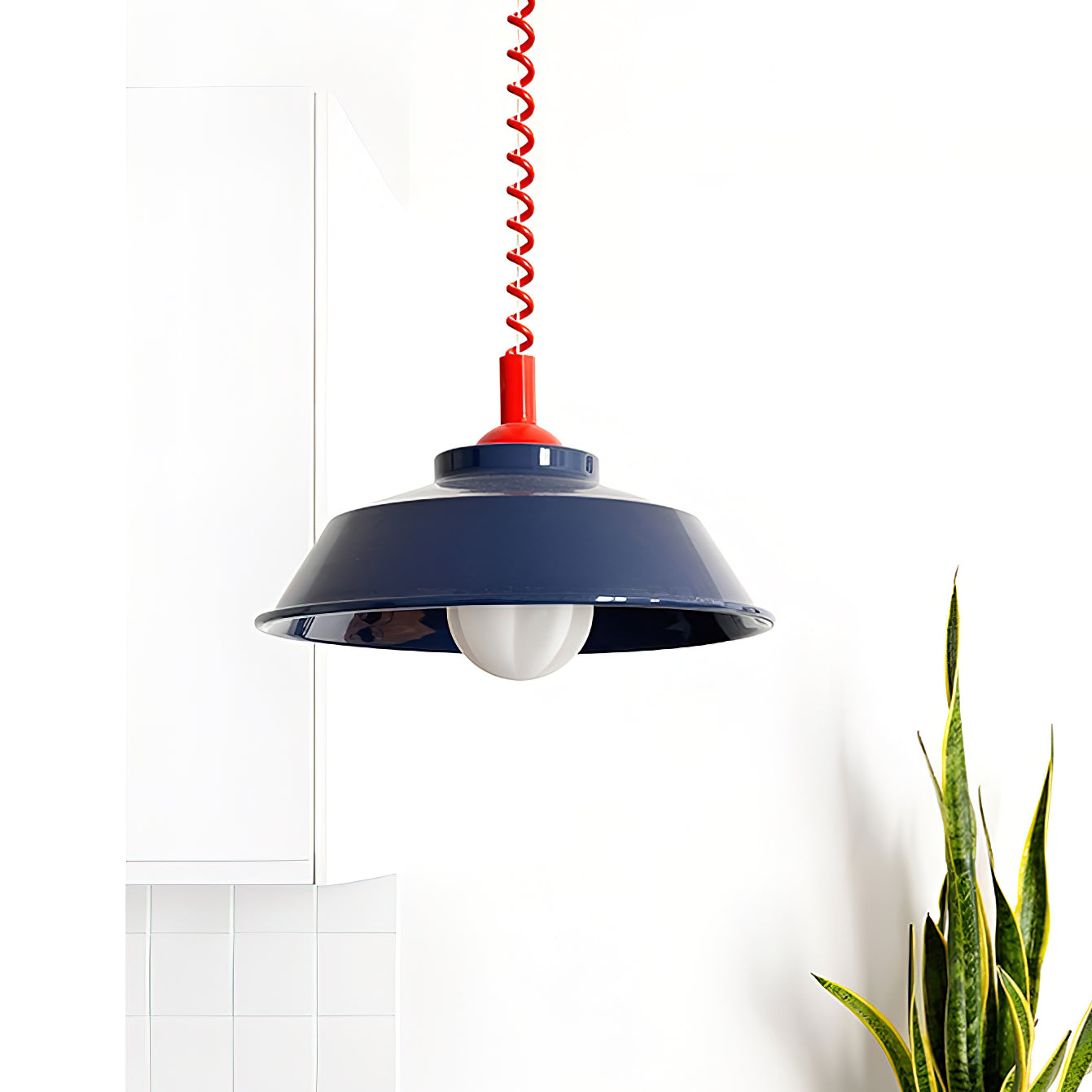 Toscot Pendant Lamp Enamel Shade - Letslighting