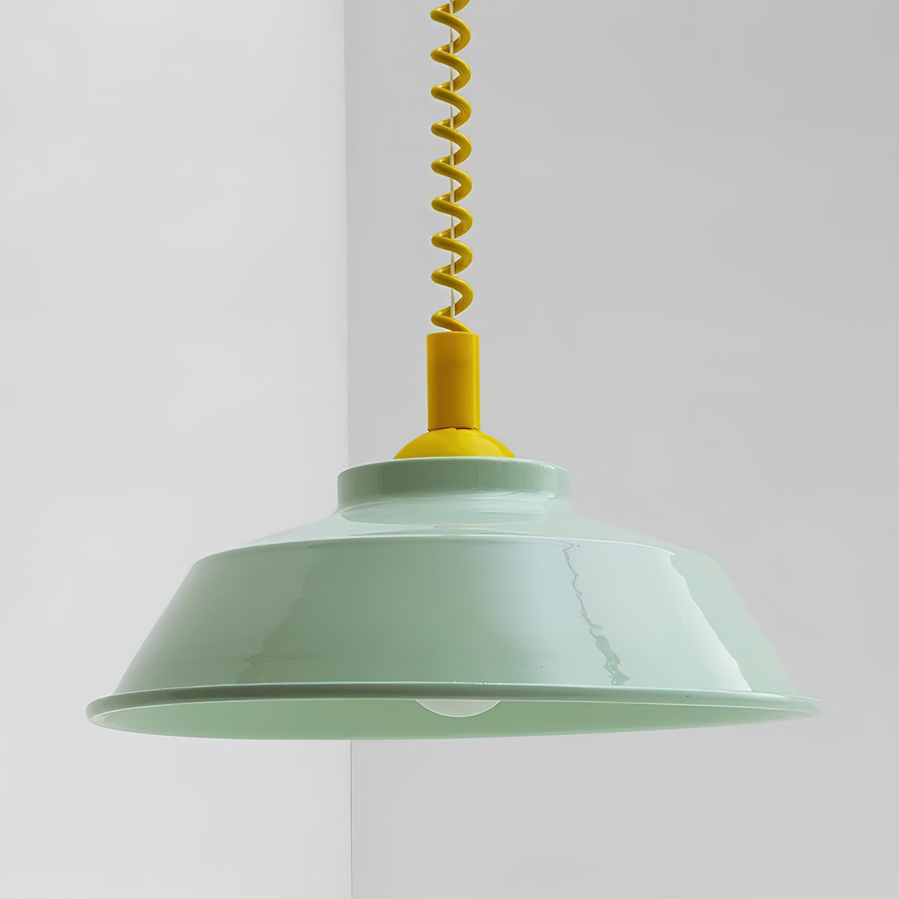 Toscot Pendant Lamp Enamel Shade - Letslighting