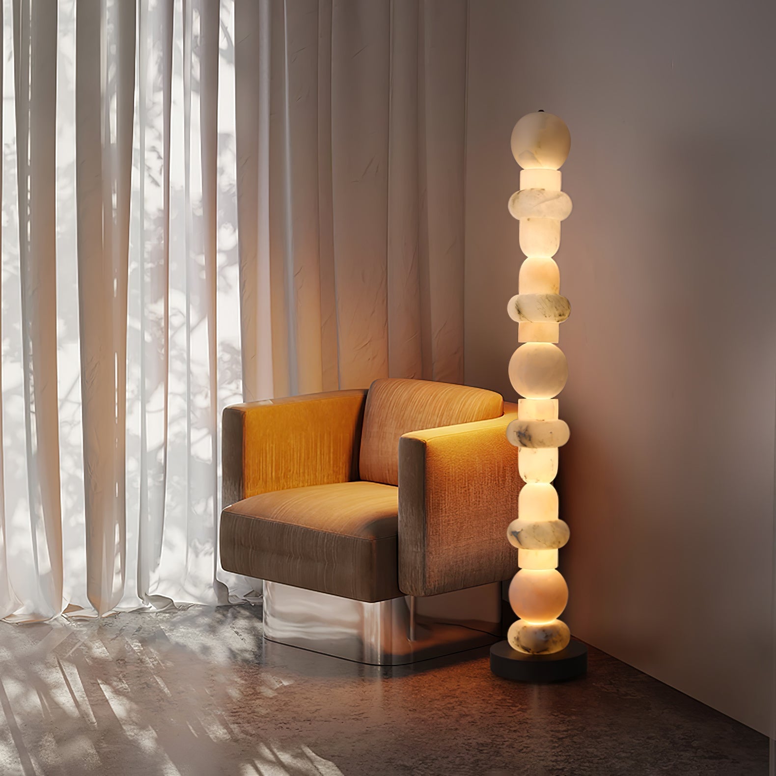 Cirinion Alabaster Floor Lamp - Letslighting