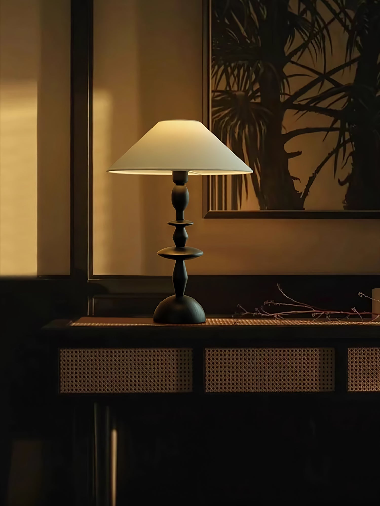 Verose Wood Fabric Table Lamp - Letslighting