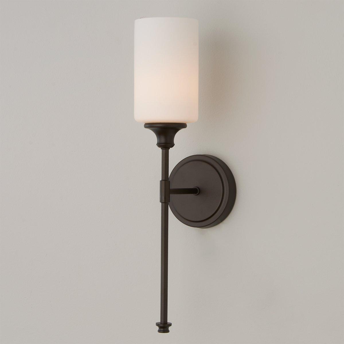 Tracie Vintage Industrial Brass Glass Wall Lamp - Letslighting