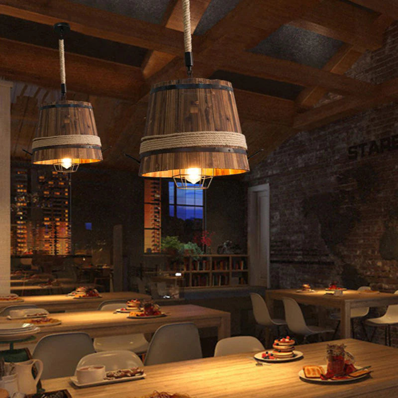 Epoch Designer LED Pendant Light Wooden Bar Counter Dining Room - Letslighting