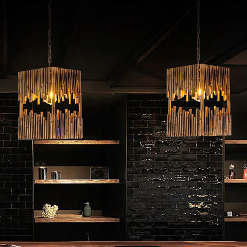 Epoch Designer LED Pendant Light Wooden Bar Counter Dining Room - Letslighting