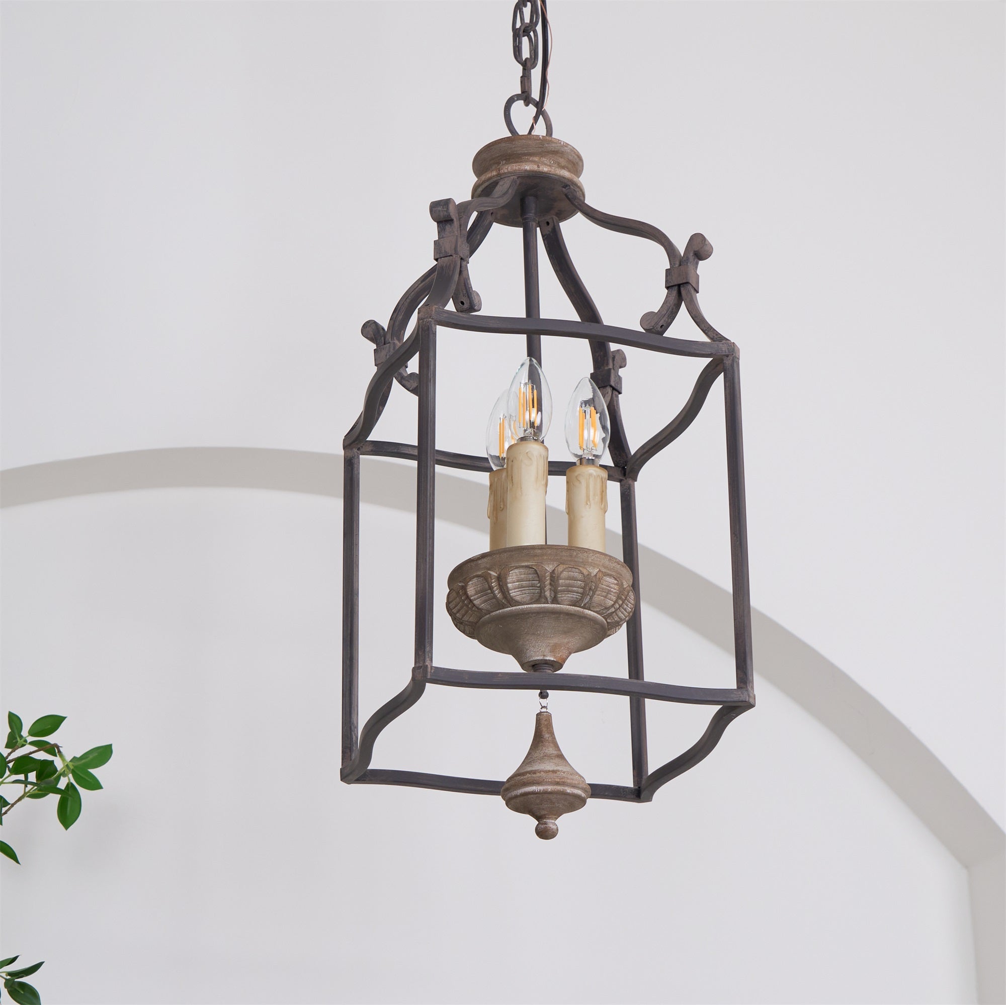 Alirora Traditional Birdcage Hand-carved wooden Chandelier - Letslighting