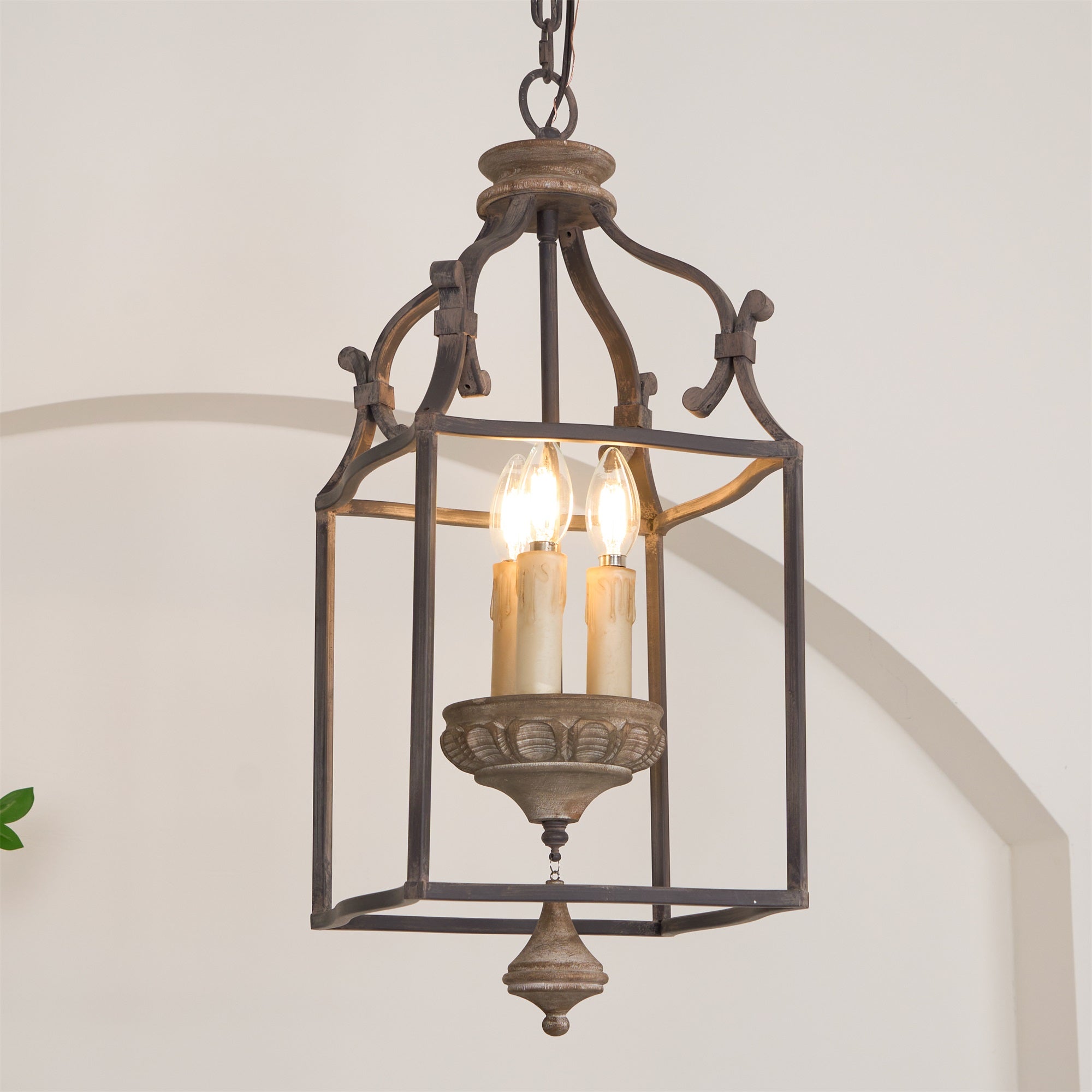 Alirora Traditional Birdcage Hand-carved wooden Chandelier - Letslighting