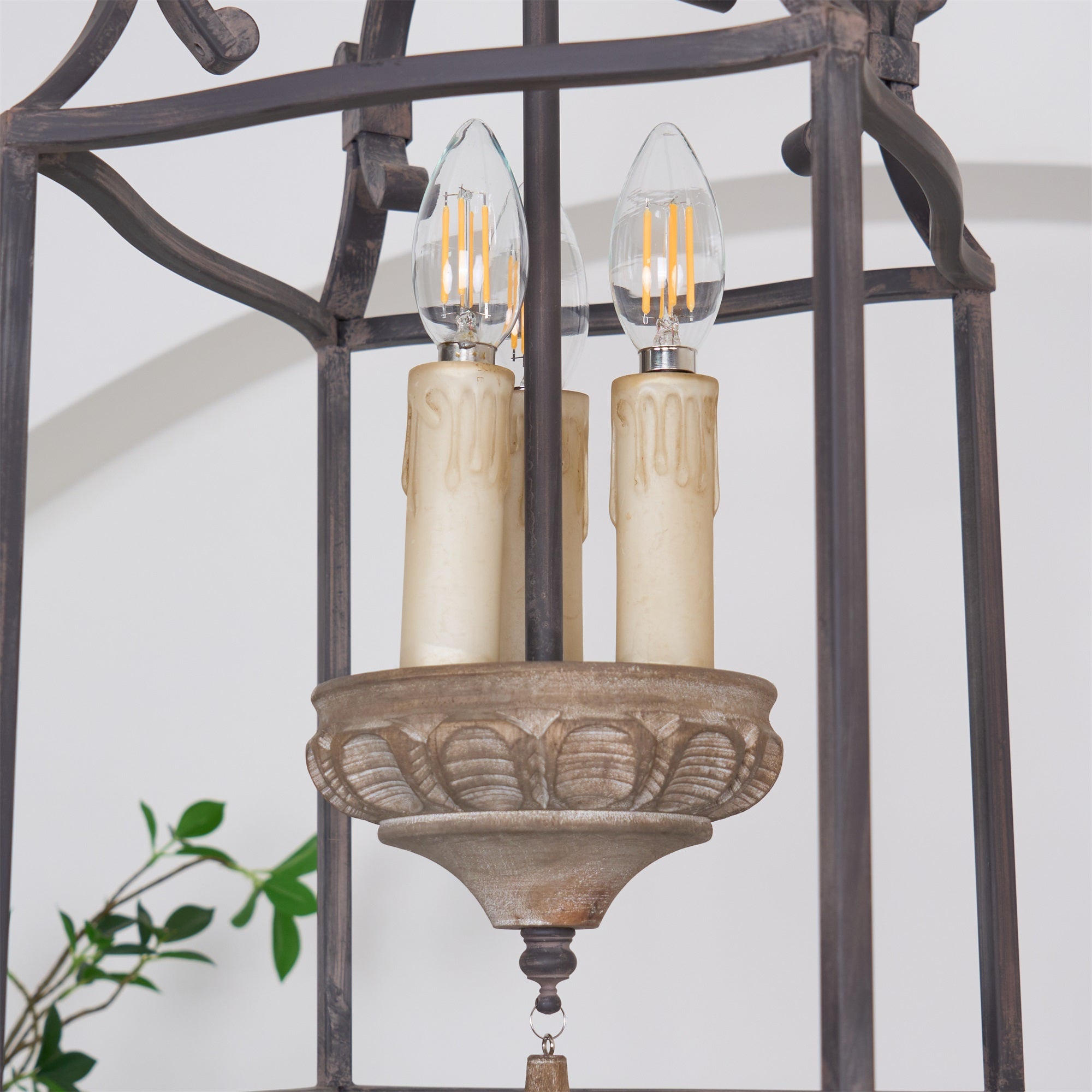 Alirora Traditional Birdcage Hand-carved wooden Chandelier - Letslighting
