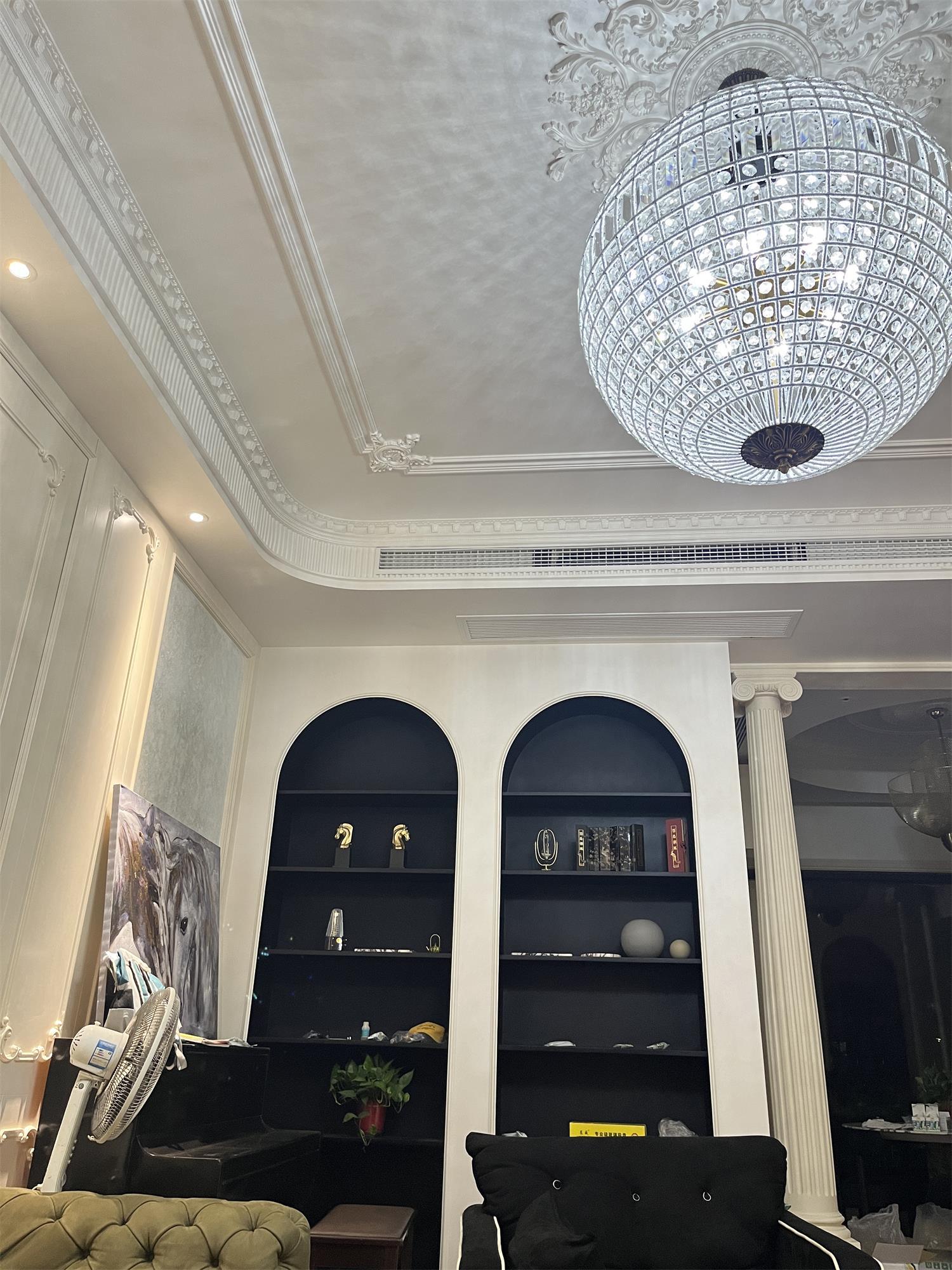Lustra Chandelier Gold Globe Crystal Vintage - Letslighting