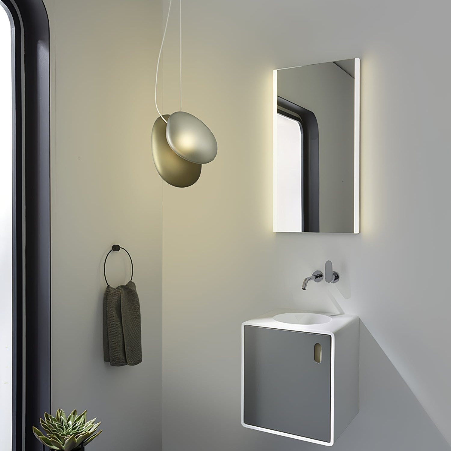 Eclipse Frosted Glass Pendant Light - Letslighting
