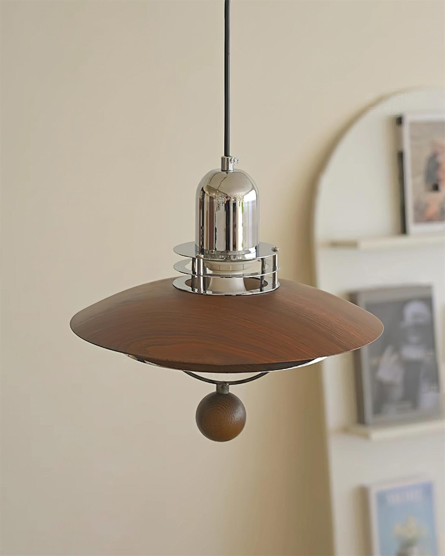 Trava Pendant Lamp Layered Wood Orb Modern - Letslighting