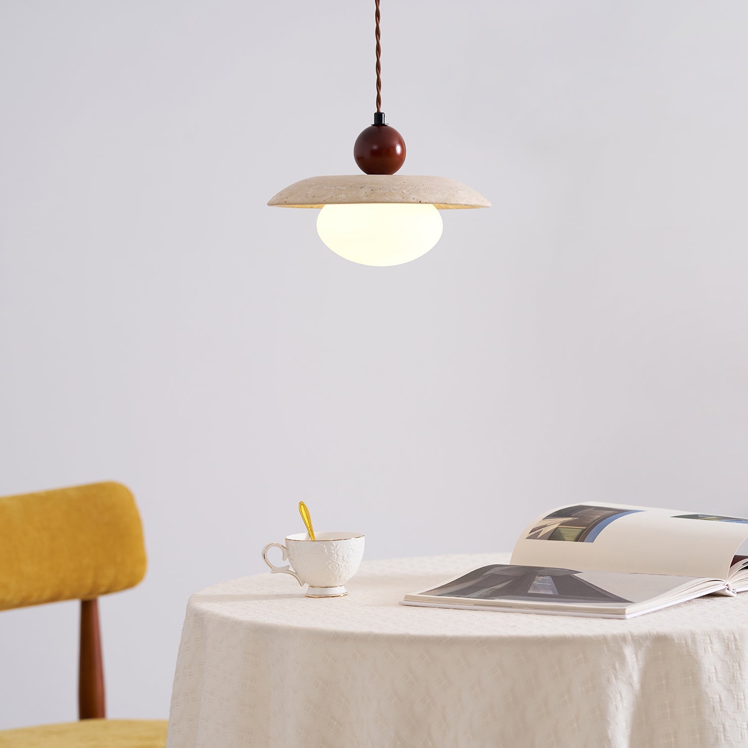 Ritta Travertine Pendant Light Six Style - Letslighting