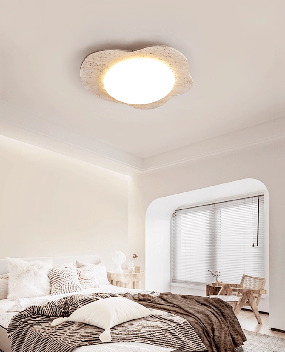 Cloud Minimalist Travertine Ceiling Light