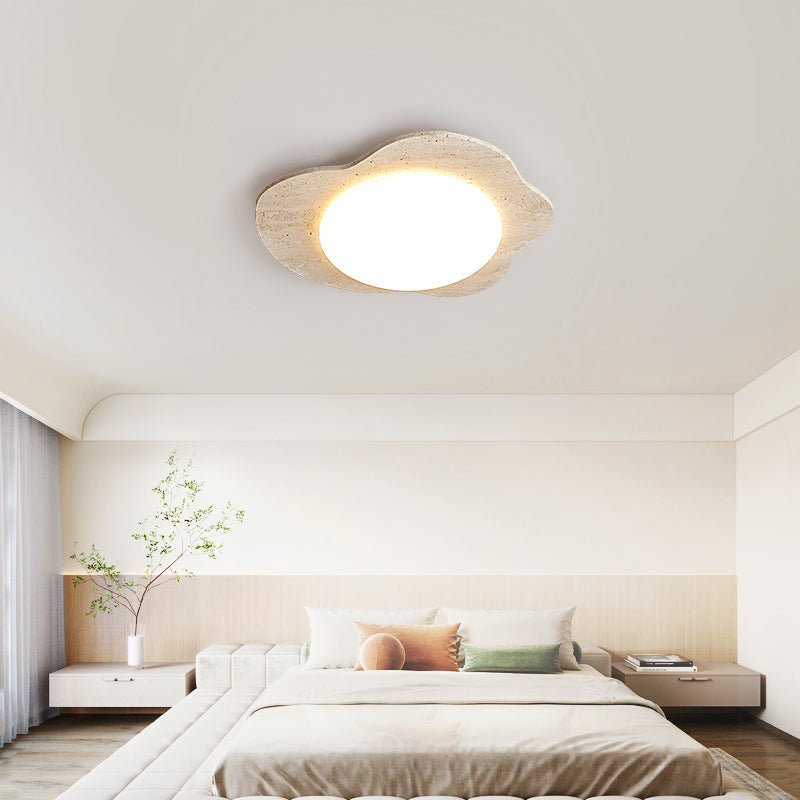 Cloud Minimalist Travertine Ceiling Light