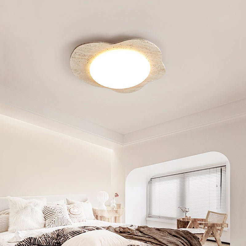 Cloud Minimalist Travertine Ceiling Light