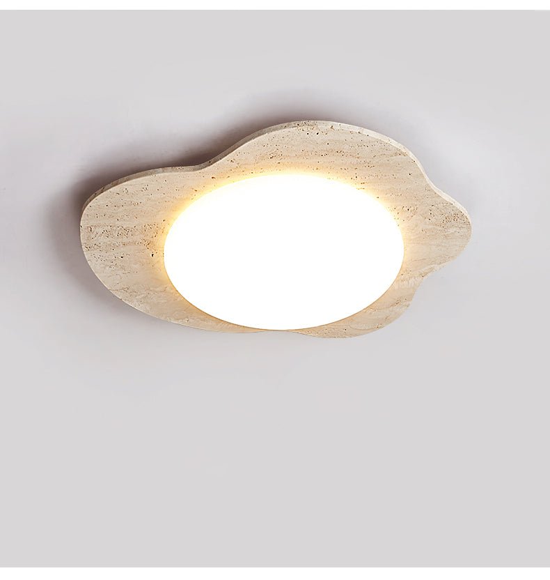 Cloud Minimalist Travertine Ceiling Light