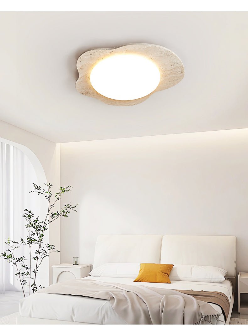 Cloud Minimalist Travertine Ceiling Light
