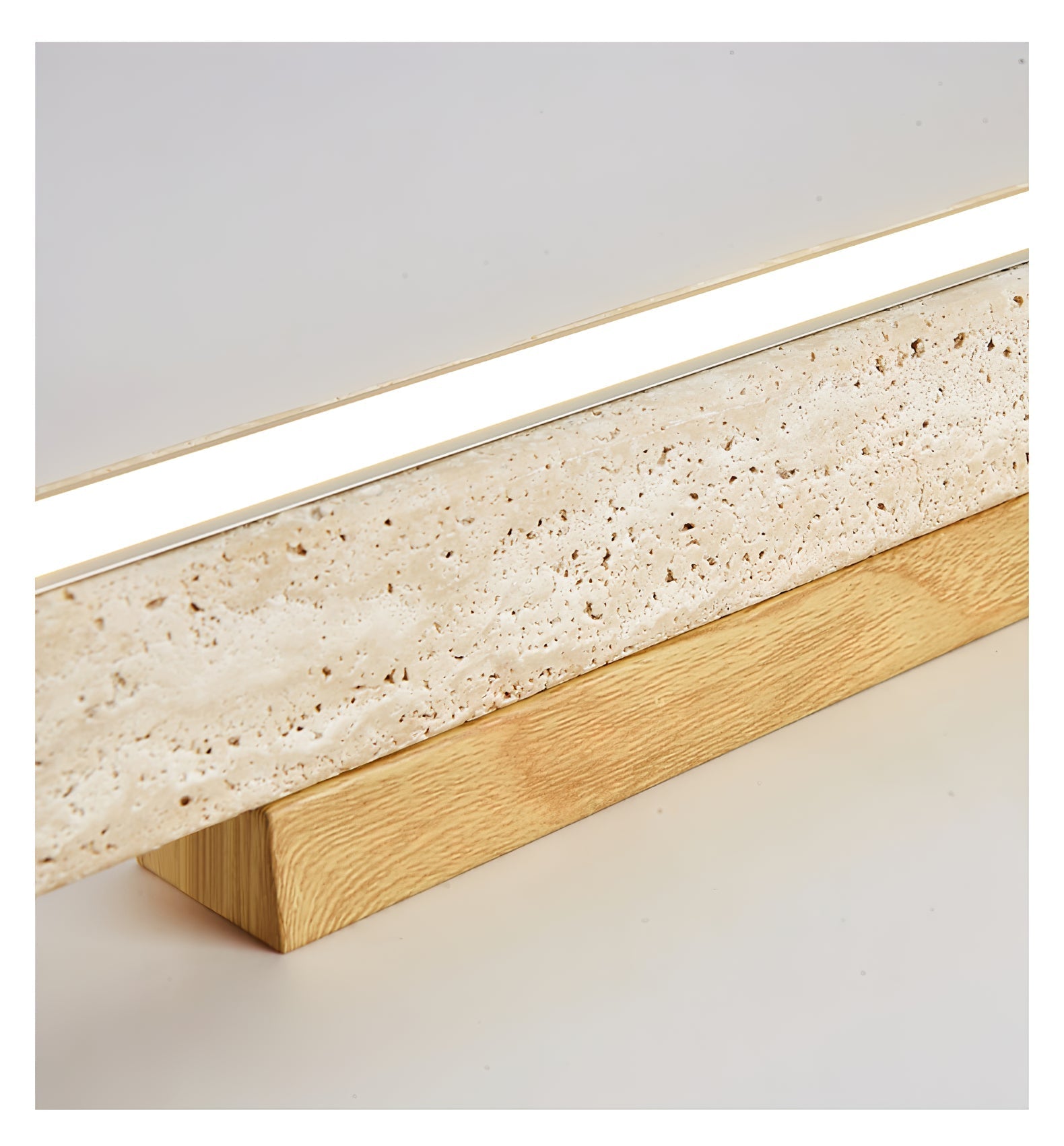 Orvenarae Minimalist Travertine Linear Light - Letslighting