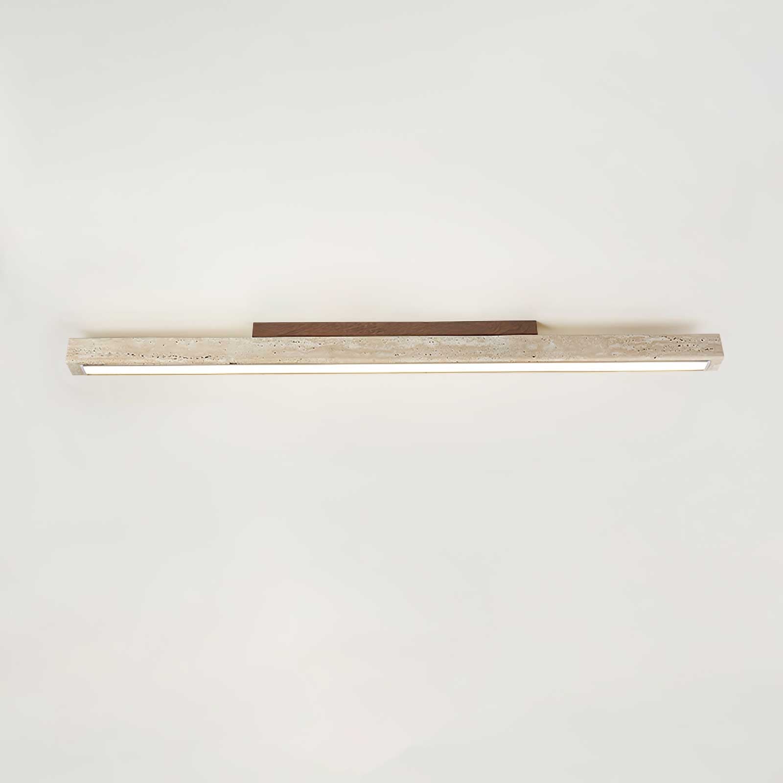 Orvenarae Minimalist Travertine Linear Light - Letslighting