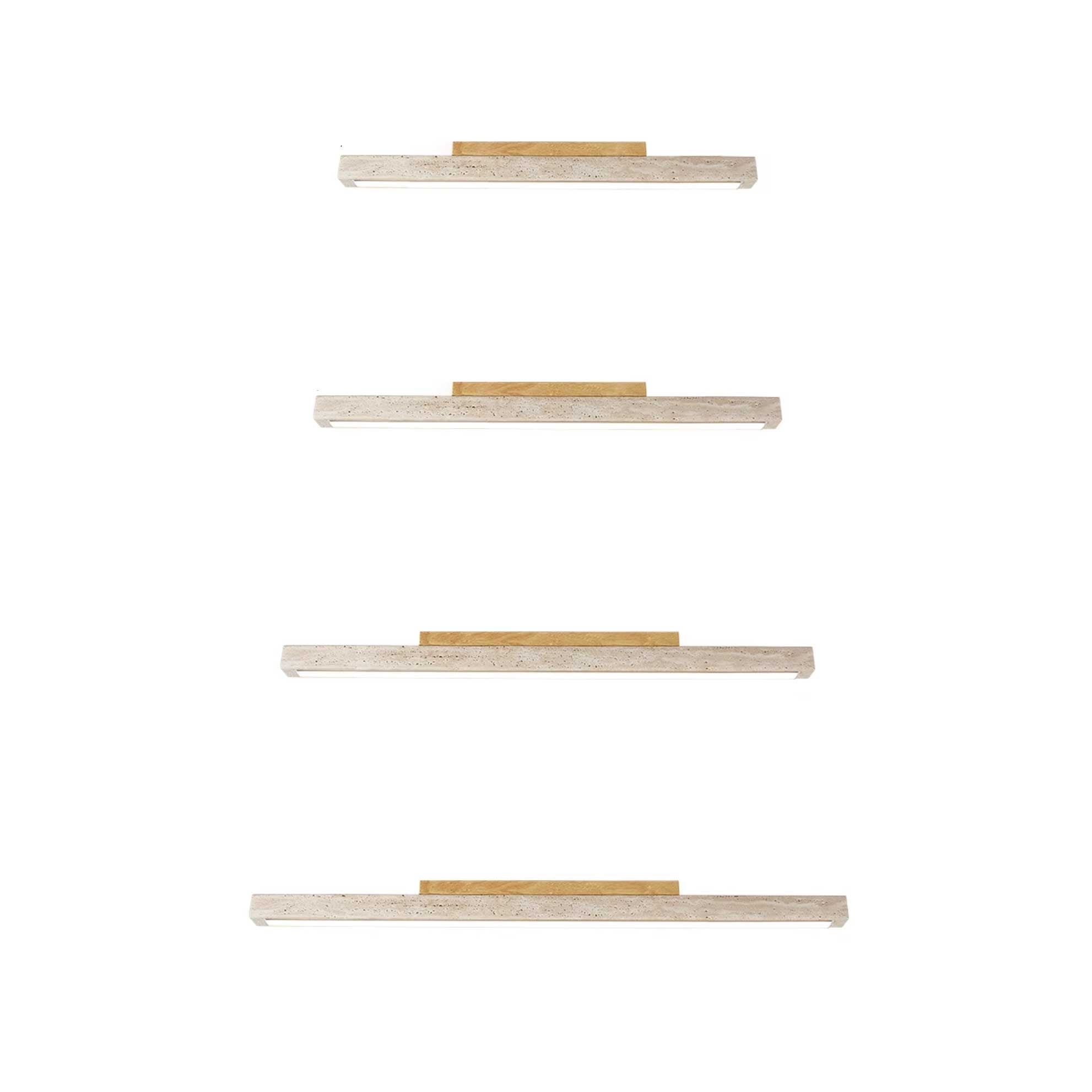 Orvenarae Minimalist Travertine Linear Light - Letslighting