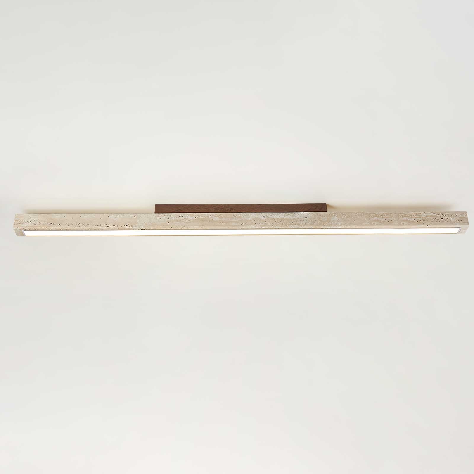 Orvenarae Minimalist Travertine Linear Light - Letslighting