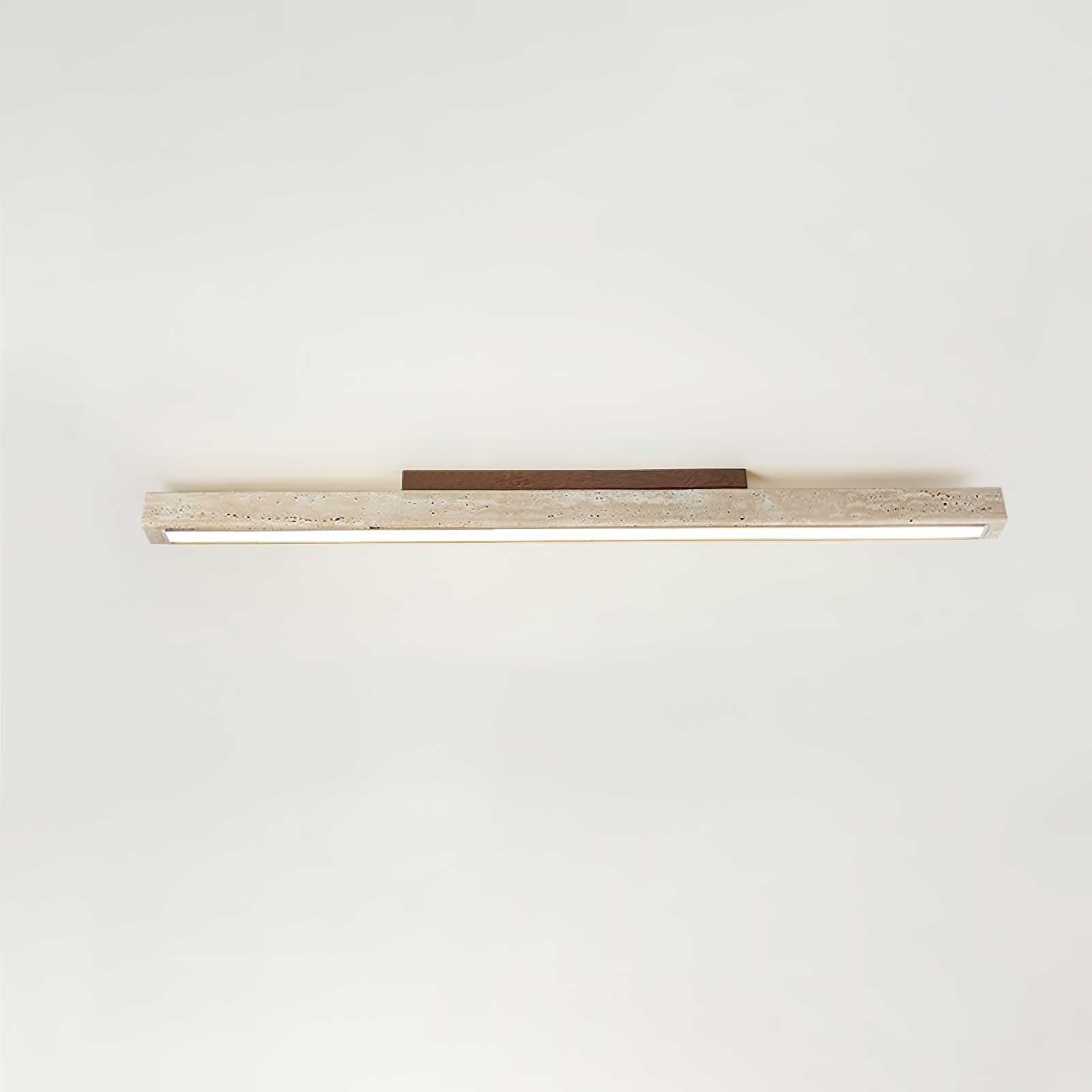 Orvenarae Minimalist Travertine Linear Light - Letslighting