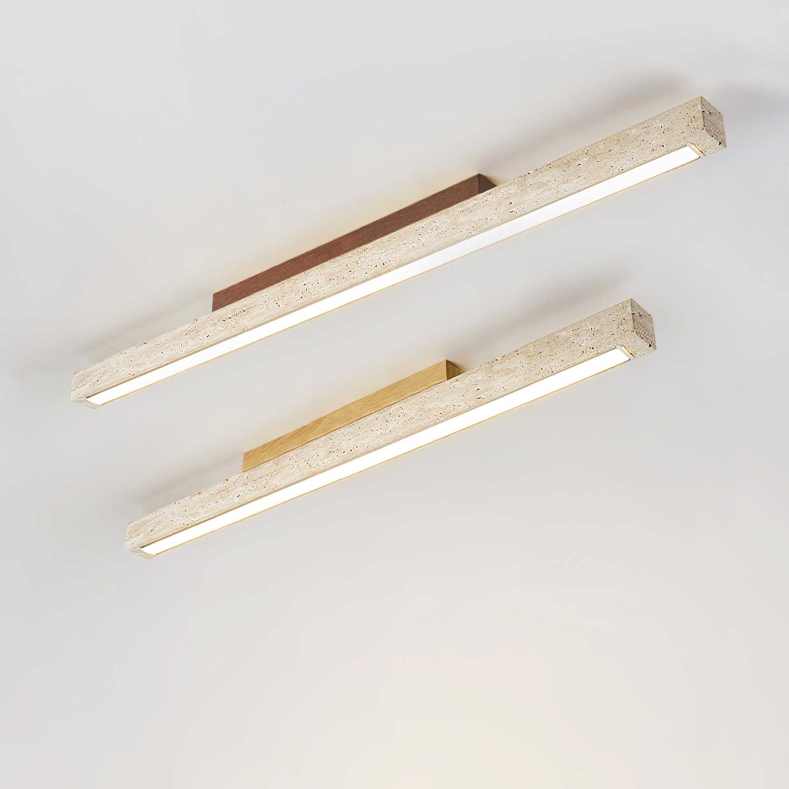 Orvenarae Minimalist Travertine Linear Light - Letslighting