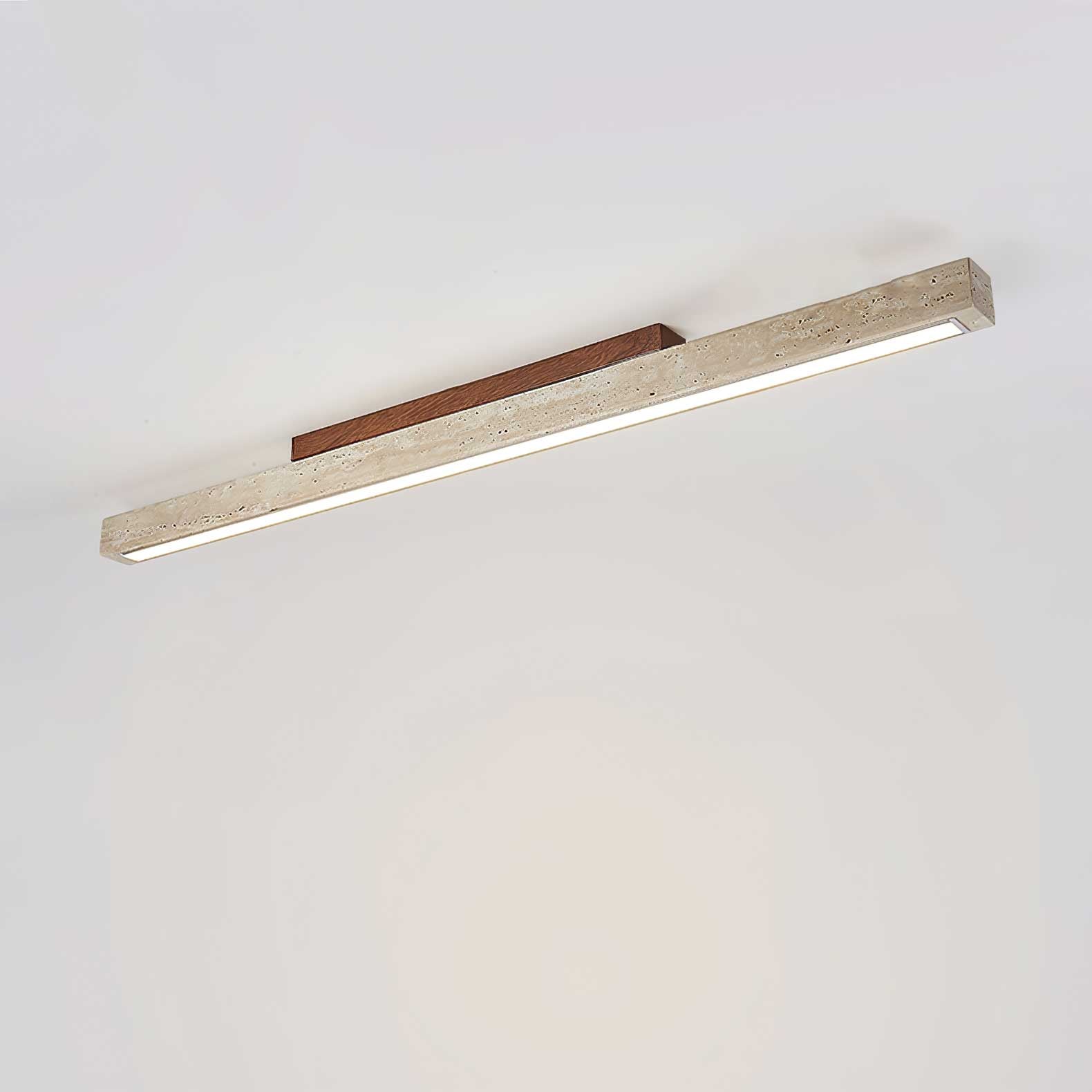 Orvenarae Minimalist Travertine Linear Light - Letslighting