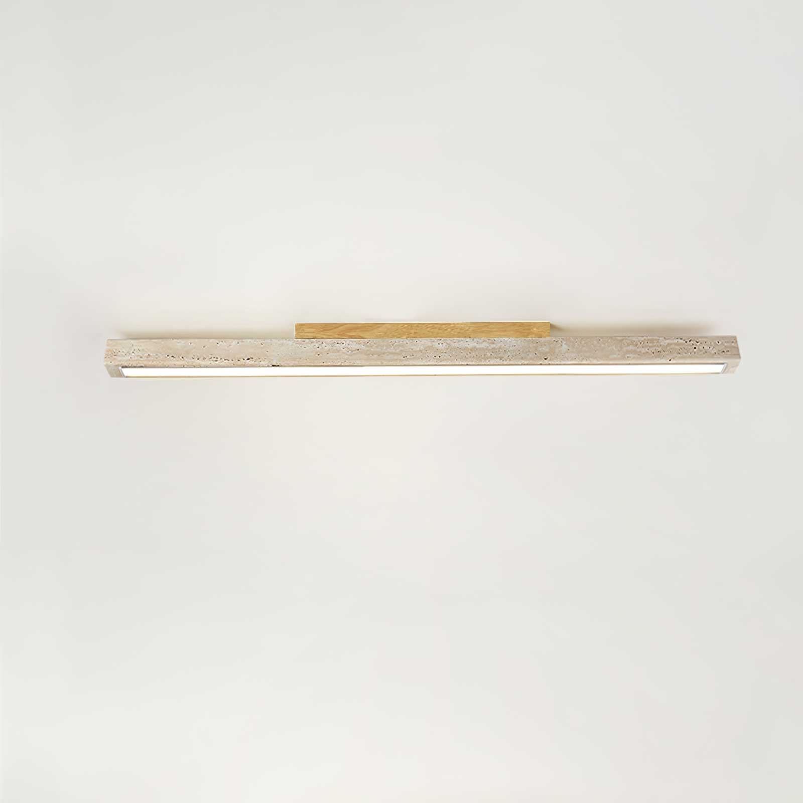 Orvenarae Minimalist Travertine Linear Light - Letslighting