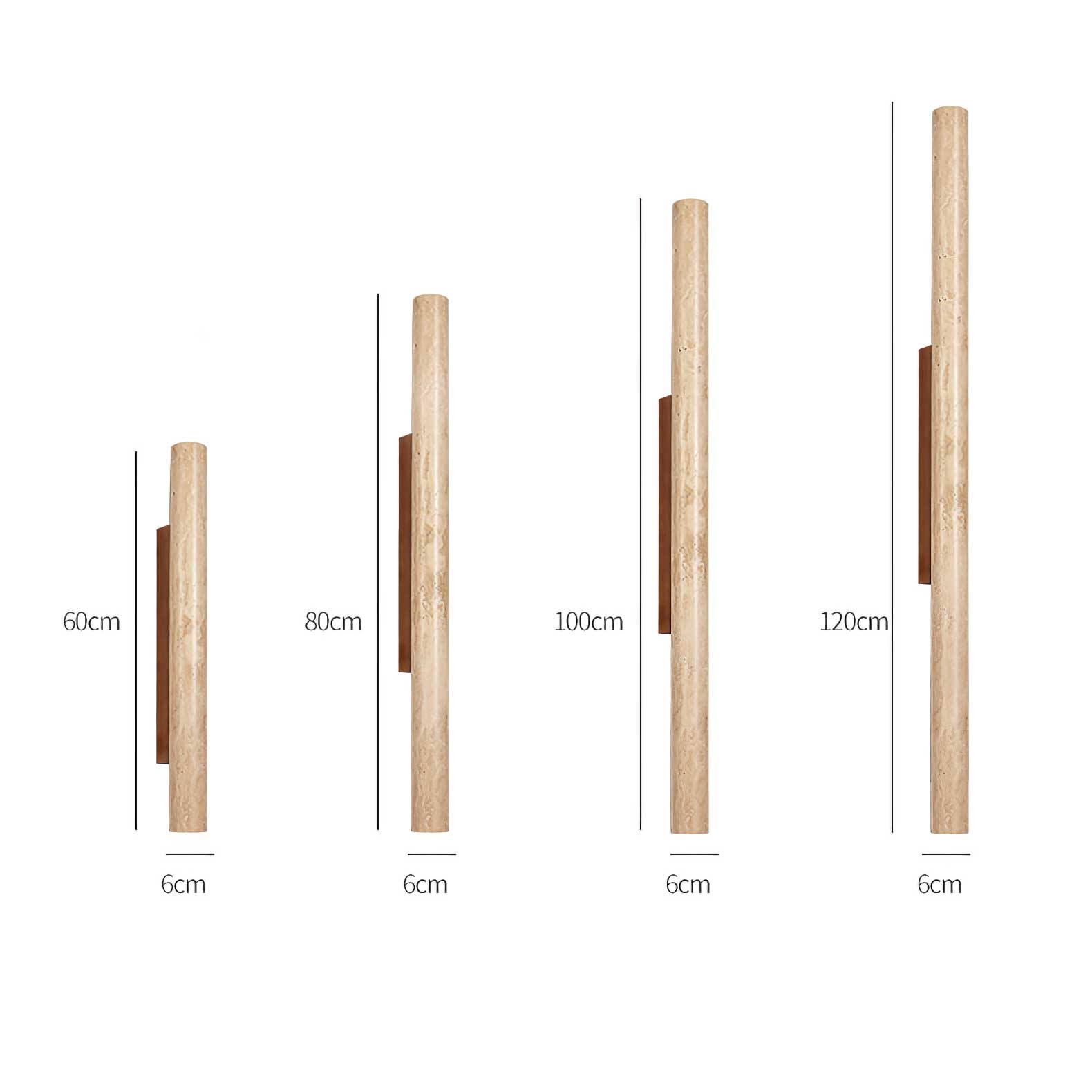 Cathais Minimalist Travertine Wall Light - Letslighting