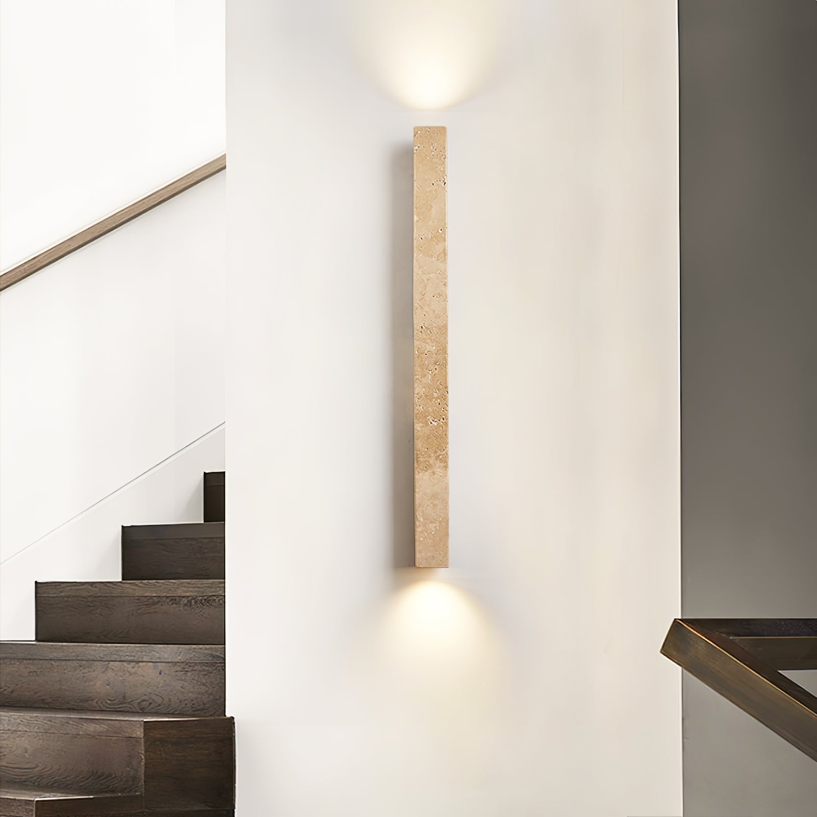 Cathais Minimalist Travertine Wall Light - Letslighting