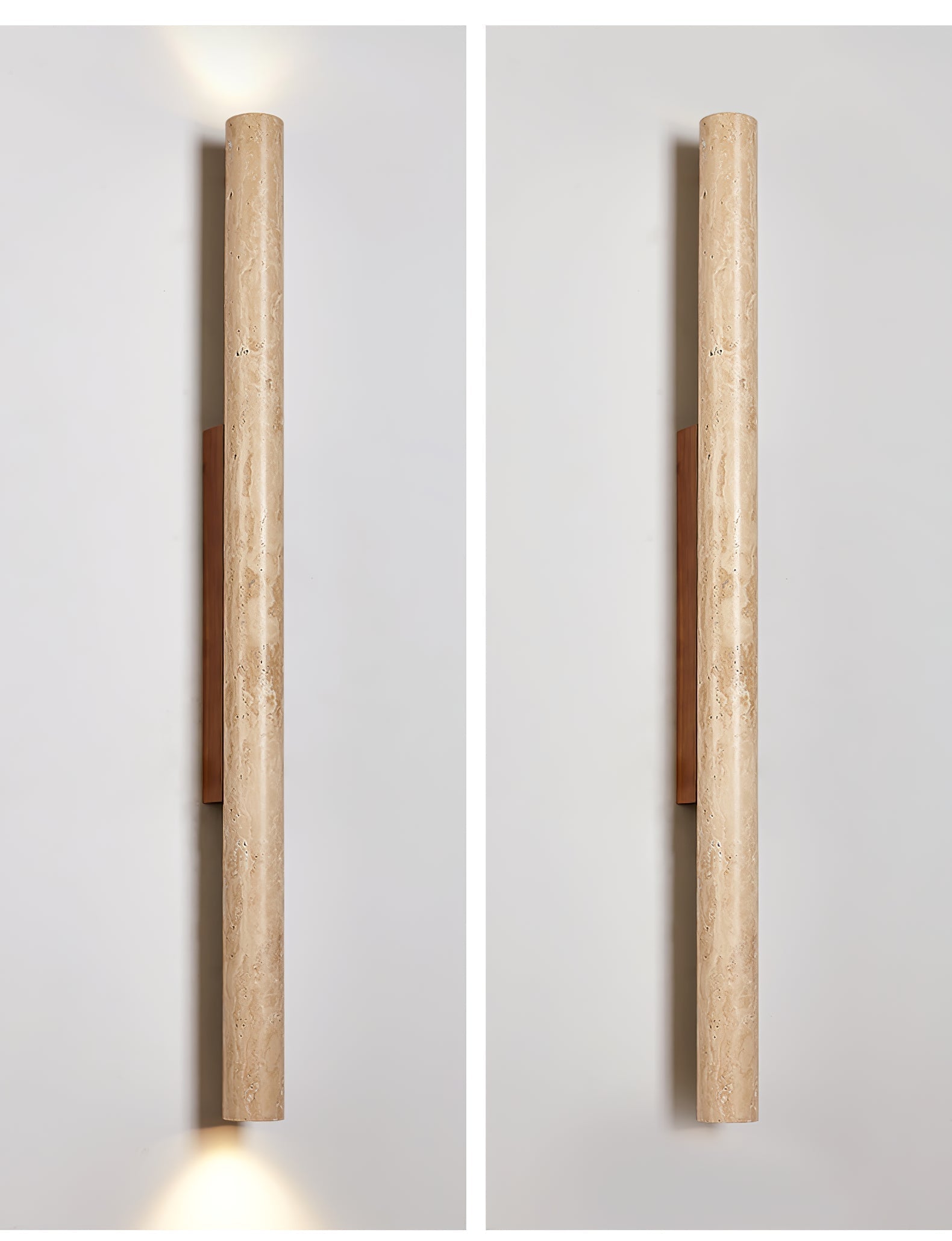 Cathais Minimalist Travertine Wall Light - Letslighting