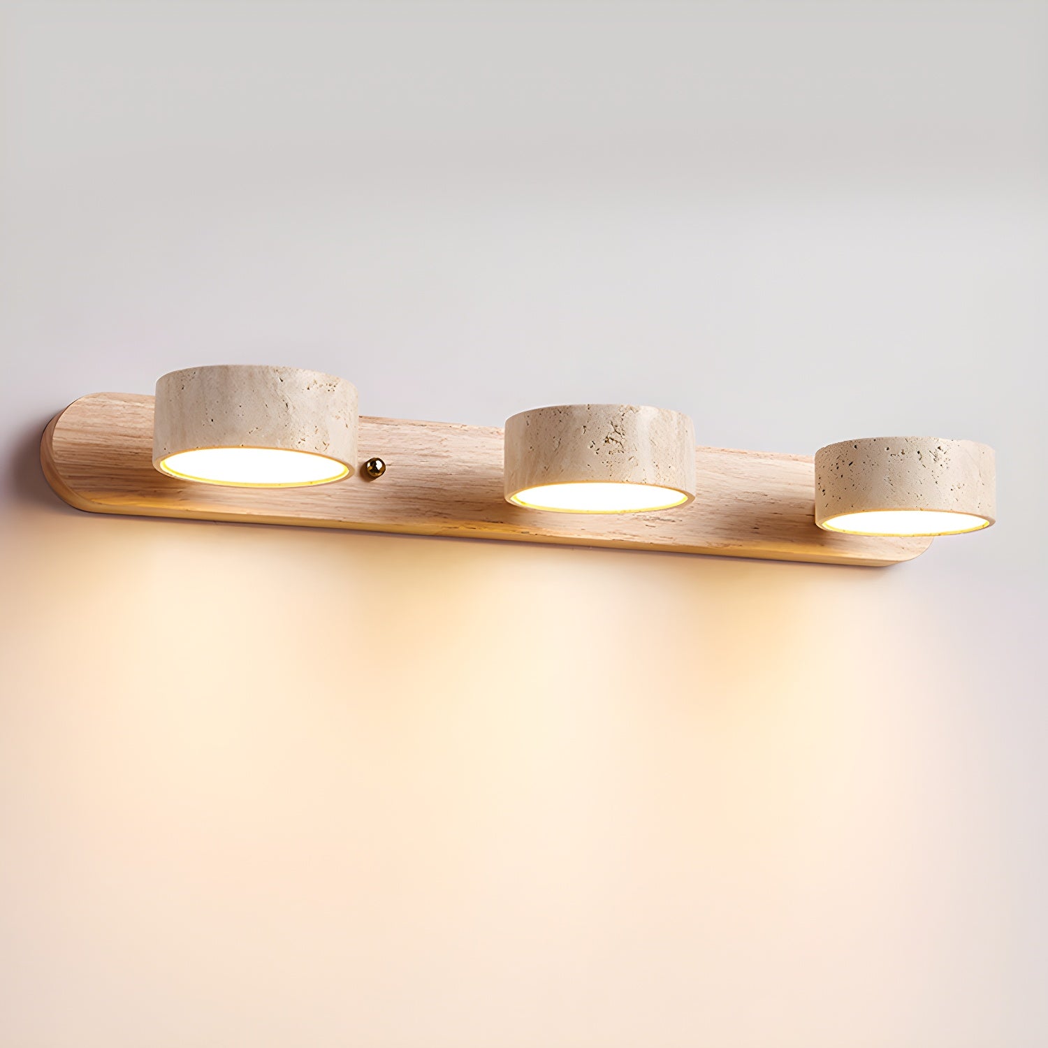 Voloreth Minimalist Travertine Wall Light - Letslighting