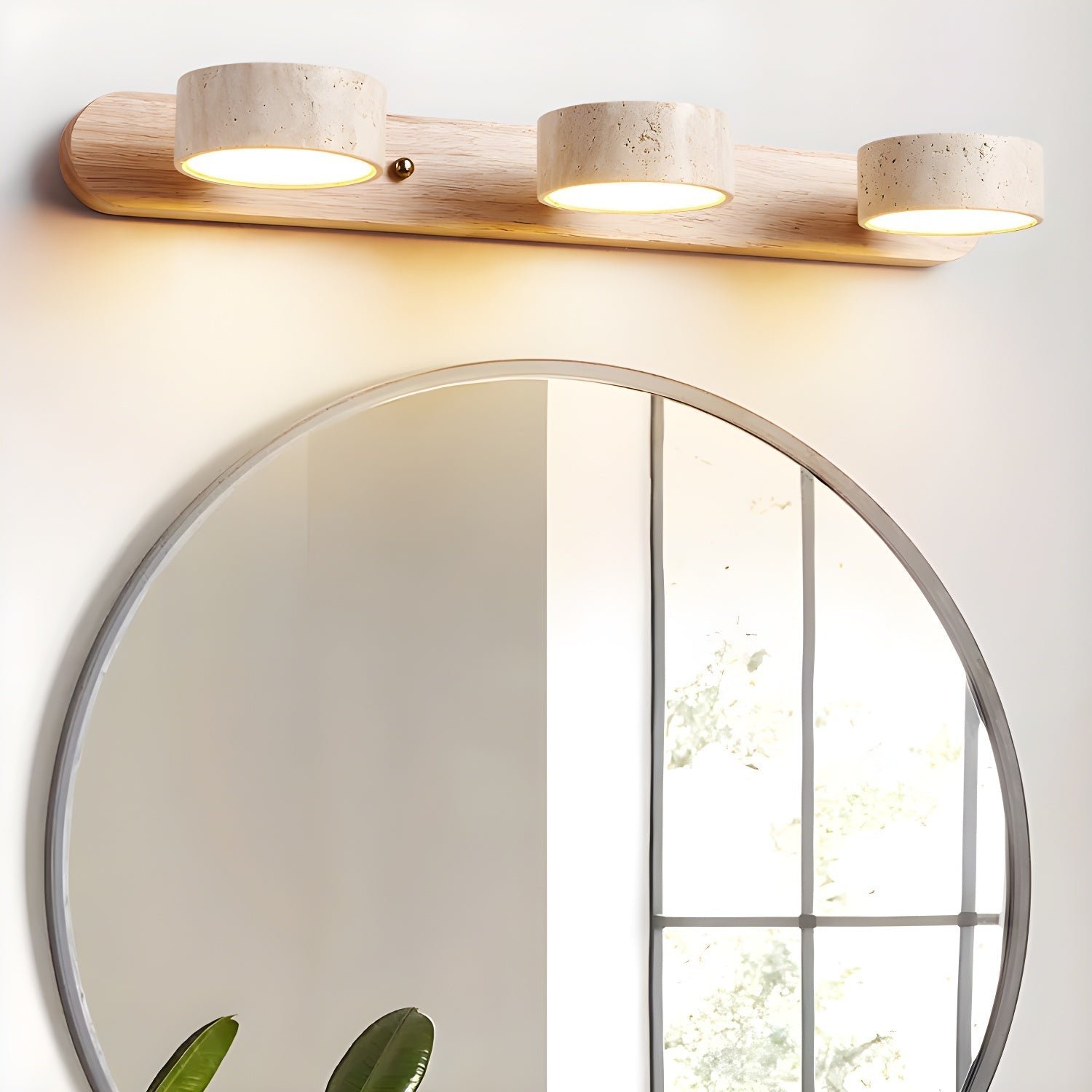 Voloreth Minimalist Travertine Wall Light - Letslighting