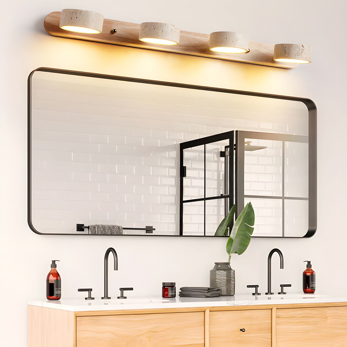 Voloreth Minimalist Travertine Wall Light - Letslighting