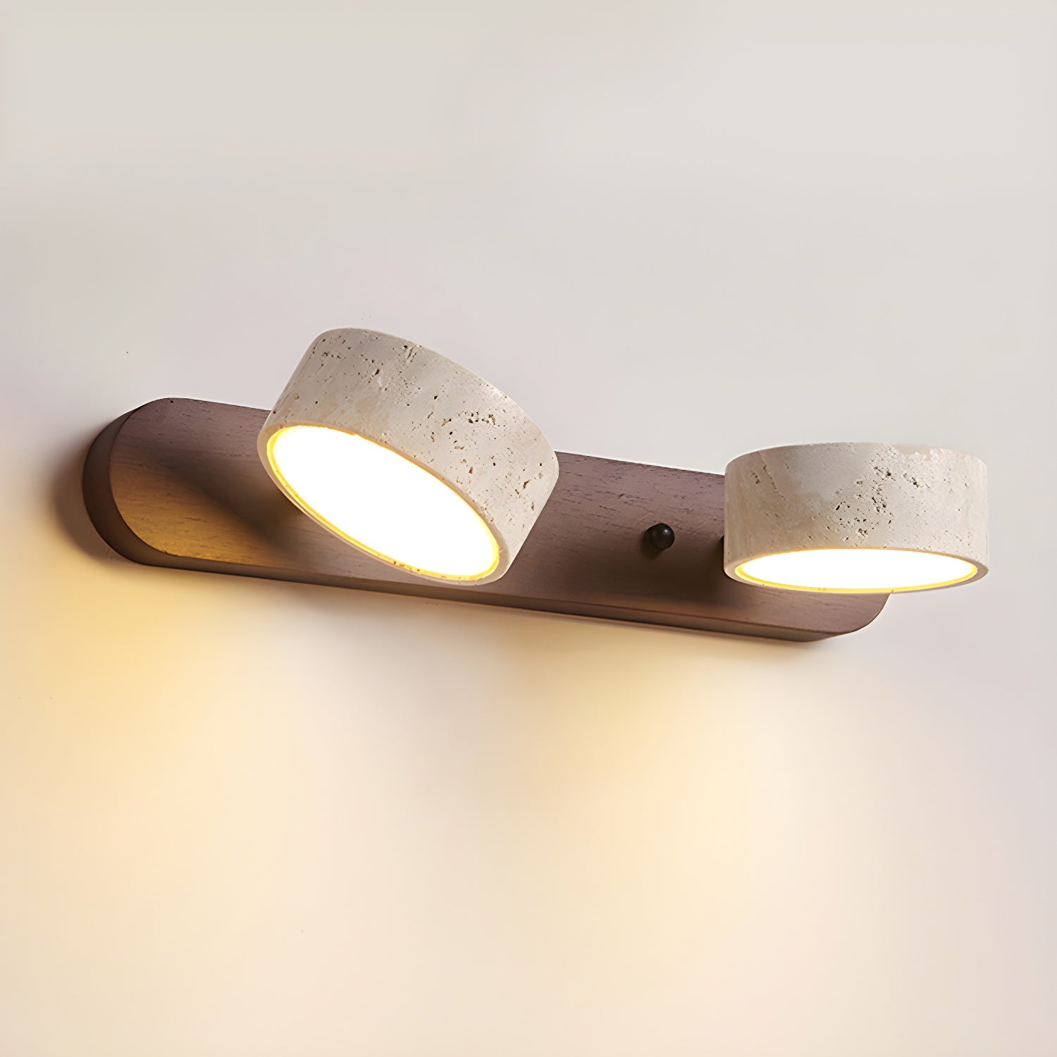 Voloreth Minimalist Travertine Wall Light - Letslighting