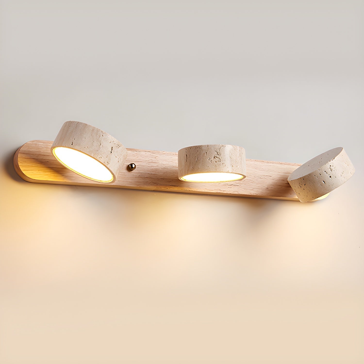 Voloreth Minimalist Travertine Wall Light - Letslighting
