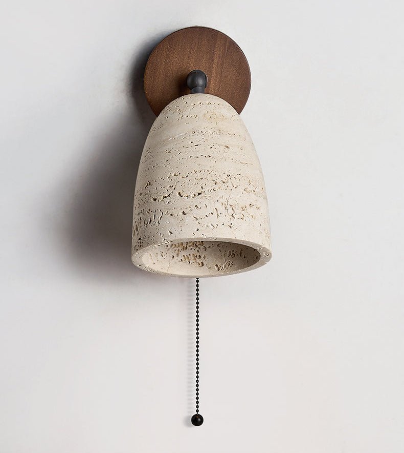Pivoting Modern Travertine Wall Light