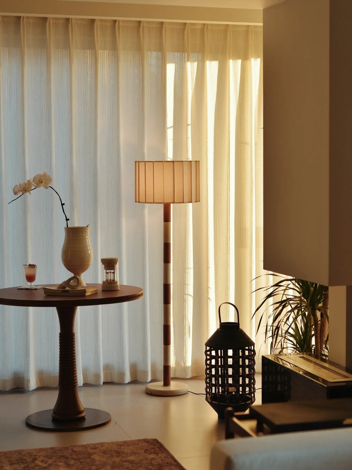 Travertine Striped Floor Lamp - Letslighting