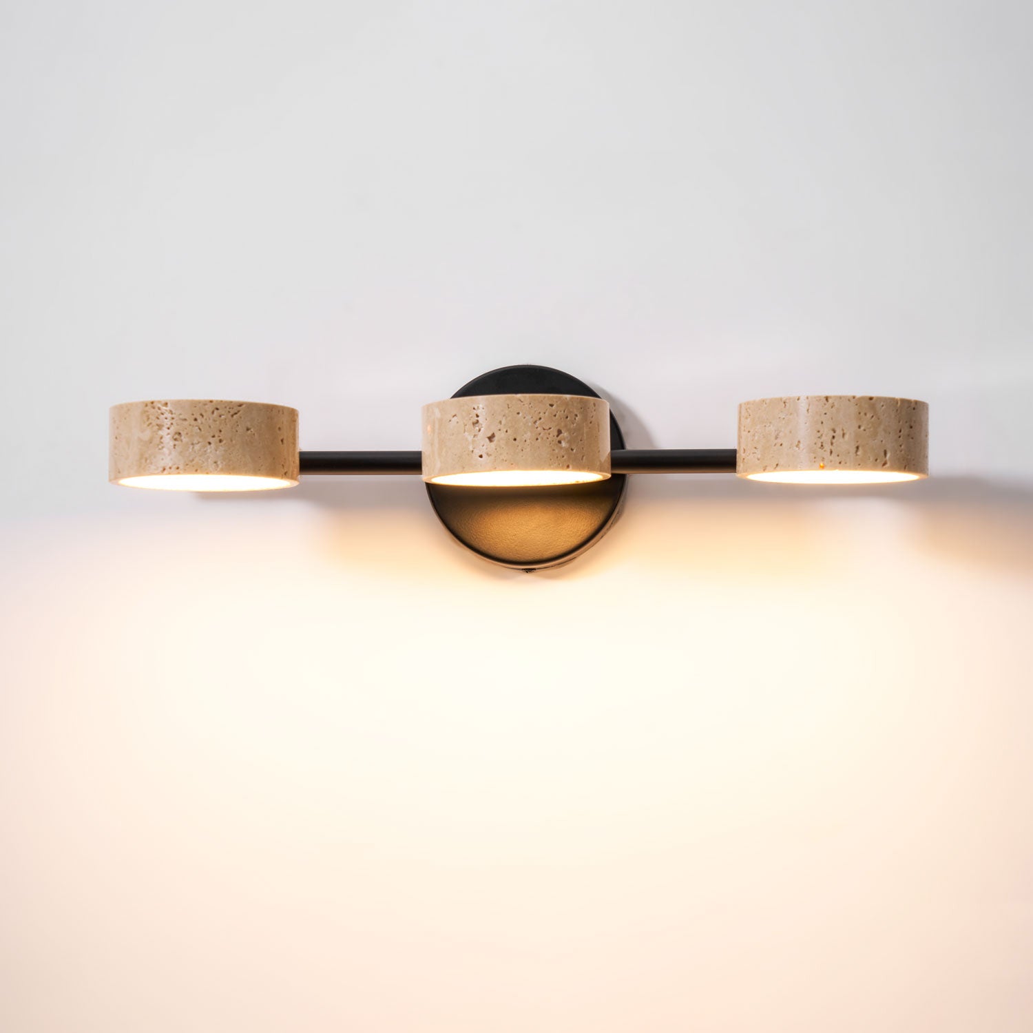 Ceshair Wall Light Multi Head Travertine Vanity Light - Letslighting