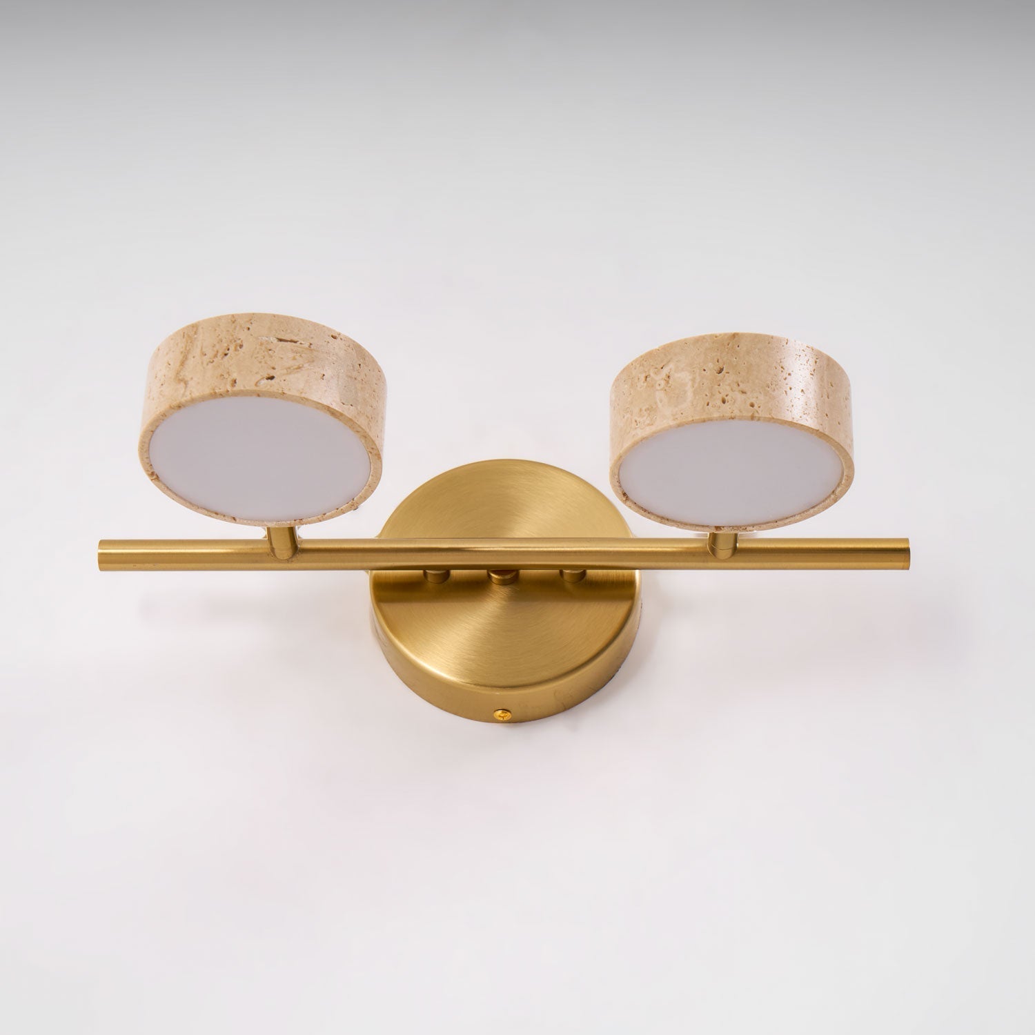 Ceshair Wall Light Multi Head Travertine Vanity Light - Letslighting