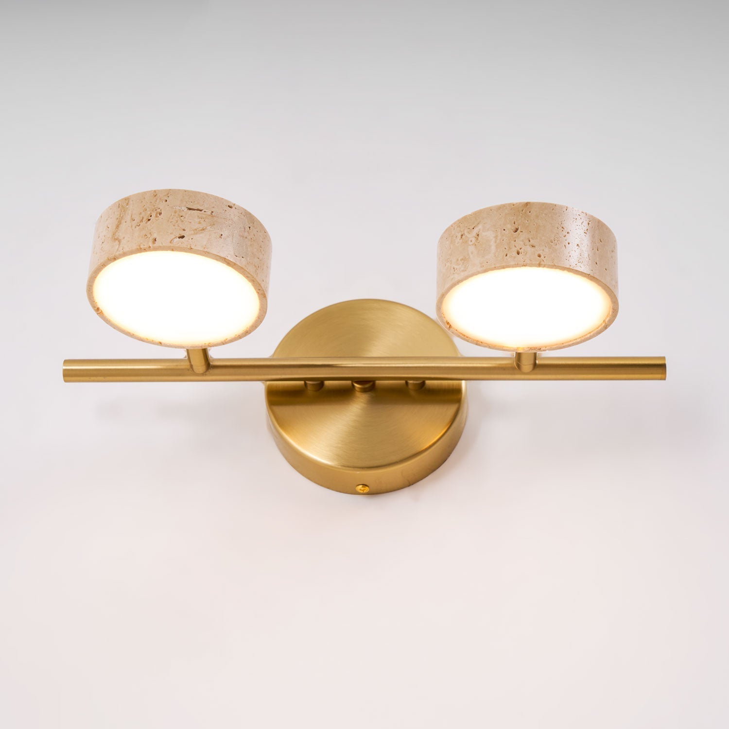 Ceshair Wall Light Multi Head Travertine Vanity Light - Letslighting