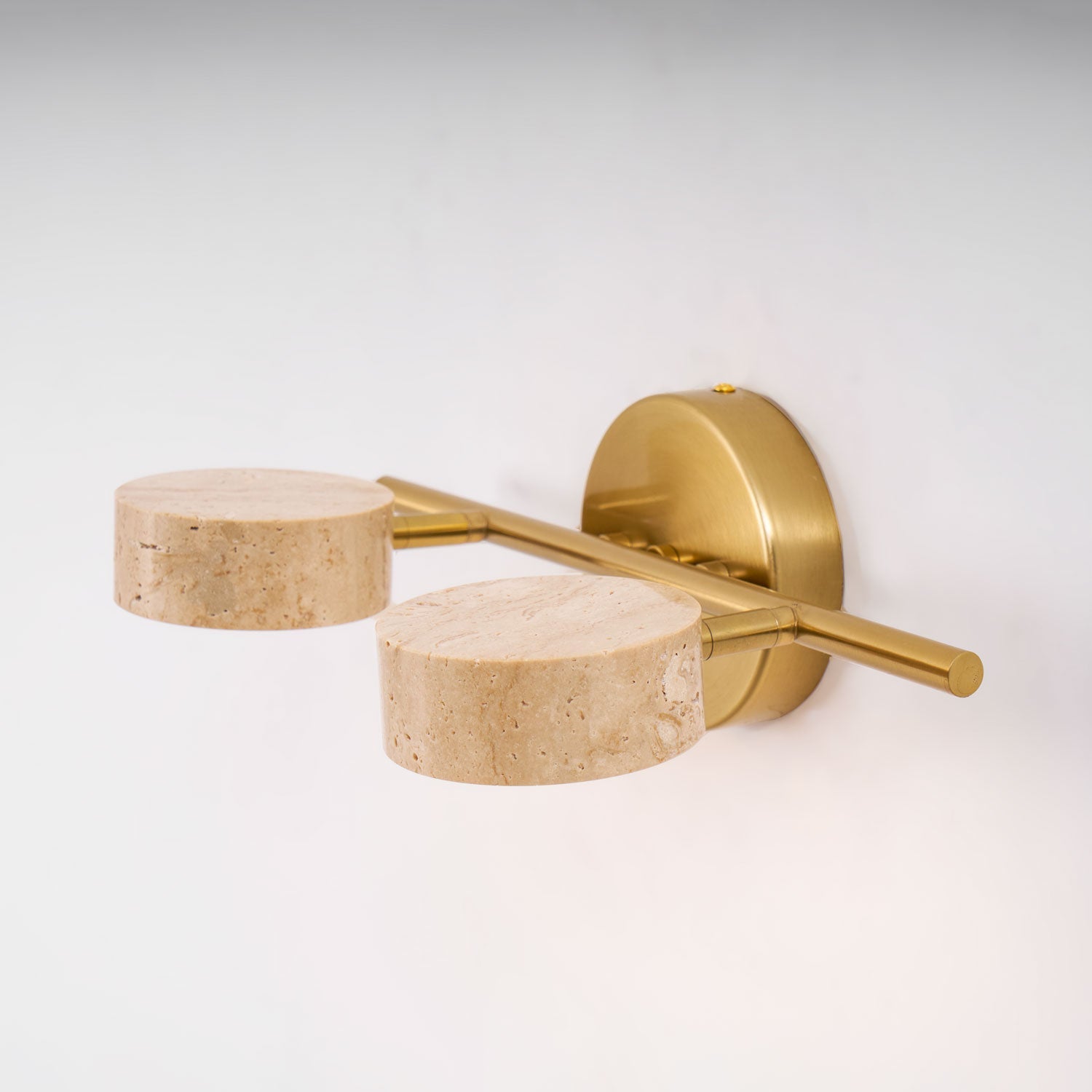 Ceshair Wall Light Multi Head Travertine Vanity Light - Letslighting