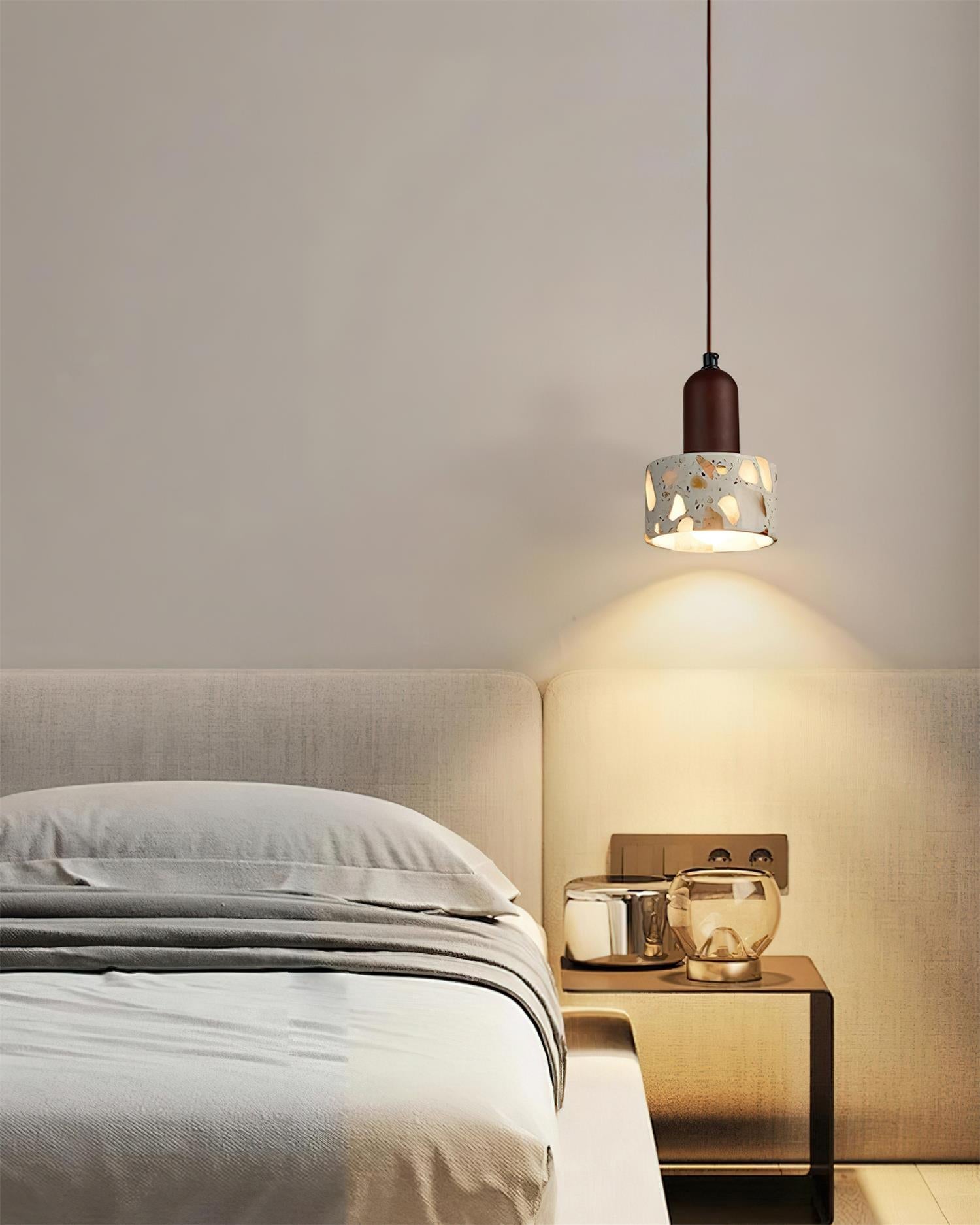 Tressa Pendant Lamp Terrazzo-Inlay Sculptural - Letslighting