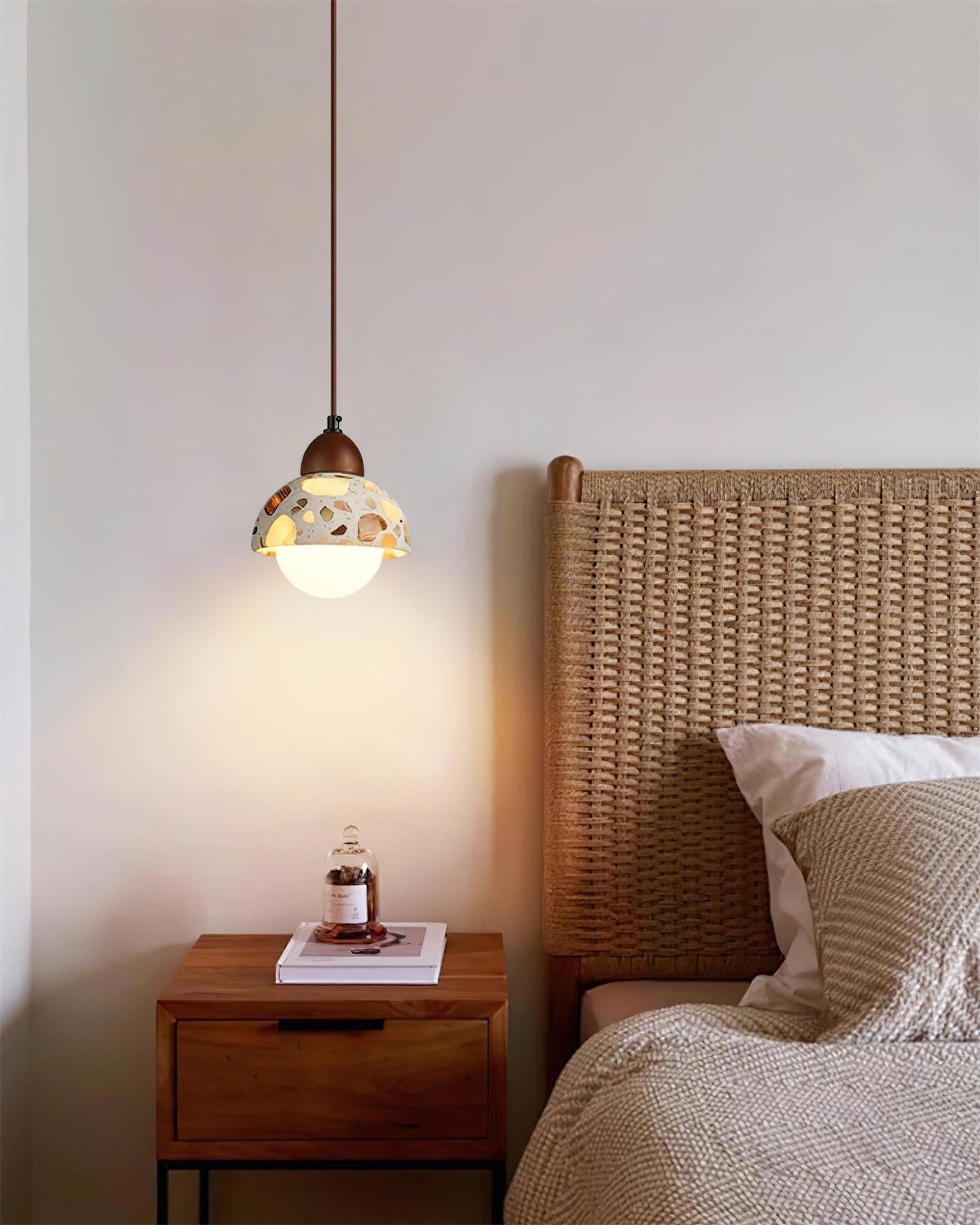 Tressa Pendant Lamp Terrazzo-Inlay Sculptural - Letslighting